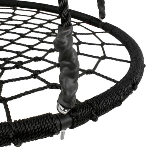 ZENY Backyard Swing Stand Set with 40 in Web Tree Spider Swing (Black, 440 lb Capacity) i6rna