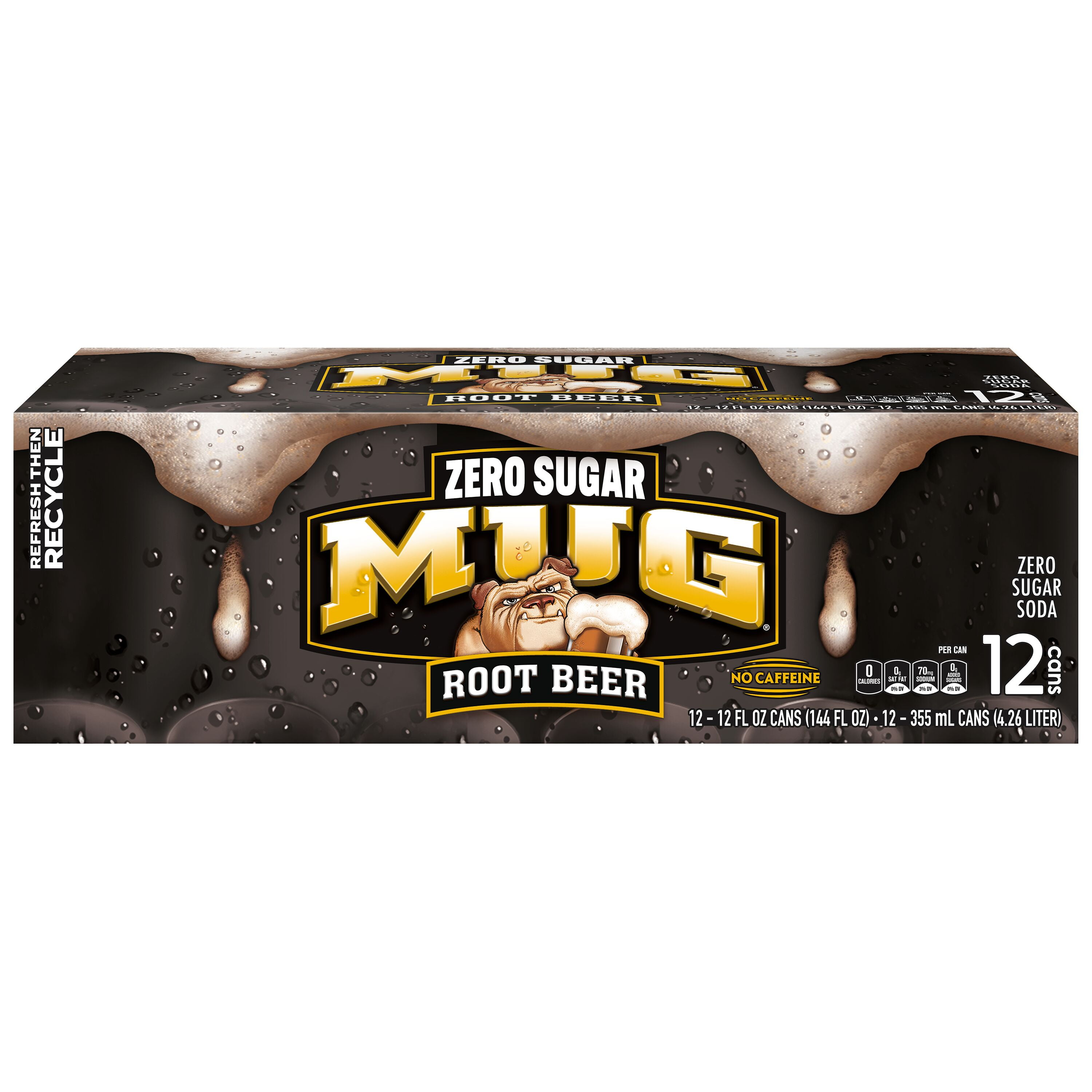MUG Root Beer Zero Sugar Soda (12 fl oz, 12 Pack) nvd6l