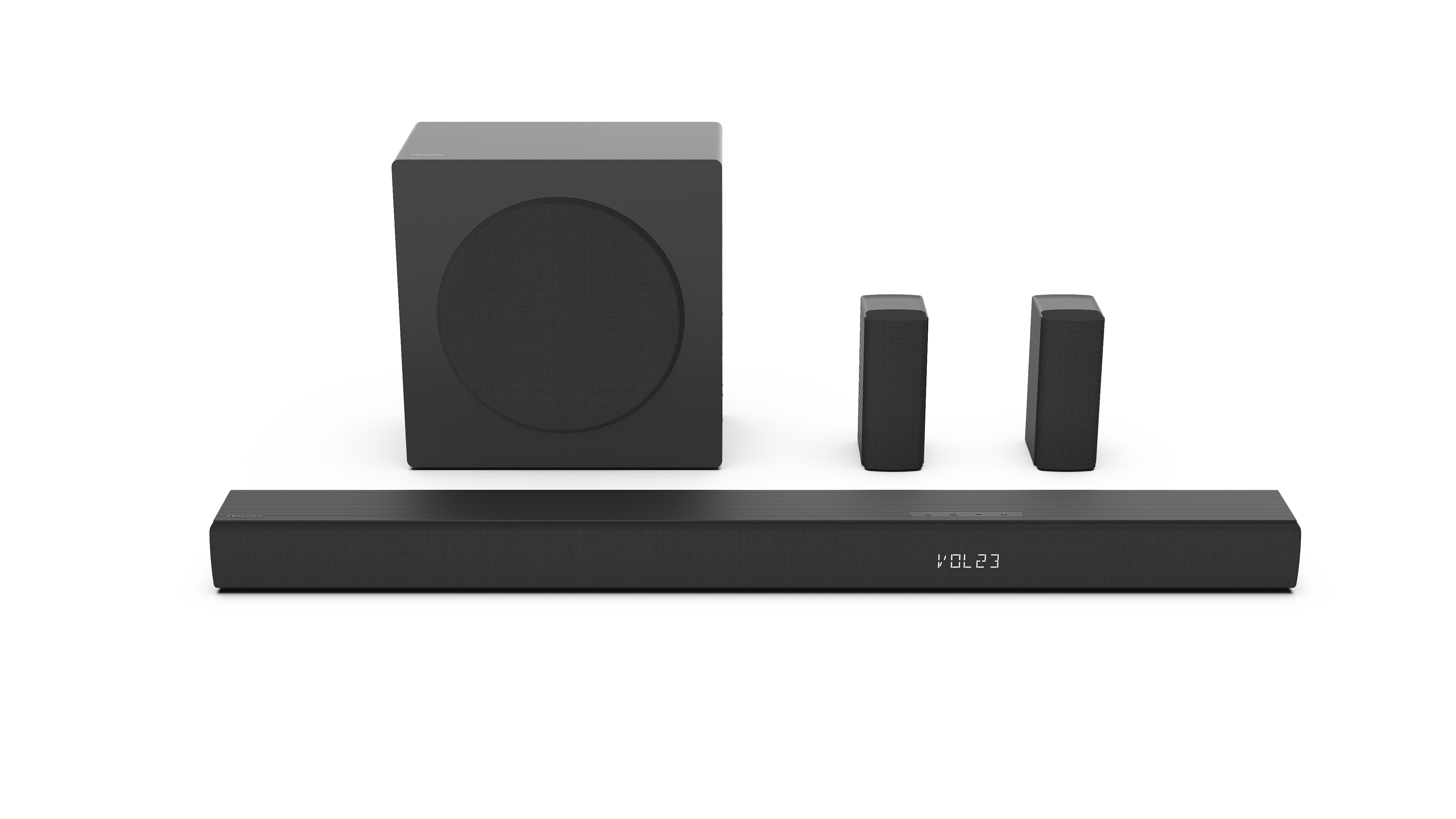 Hisense R651 5.1 Channel 510W Soundbar System with Wireless Subwoofer and Rear Speakers (Black) vs1eh