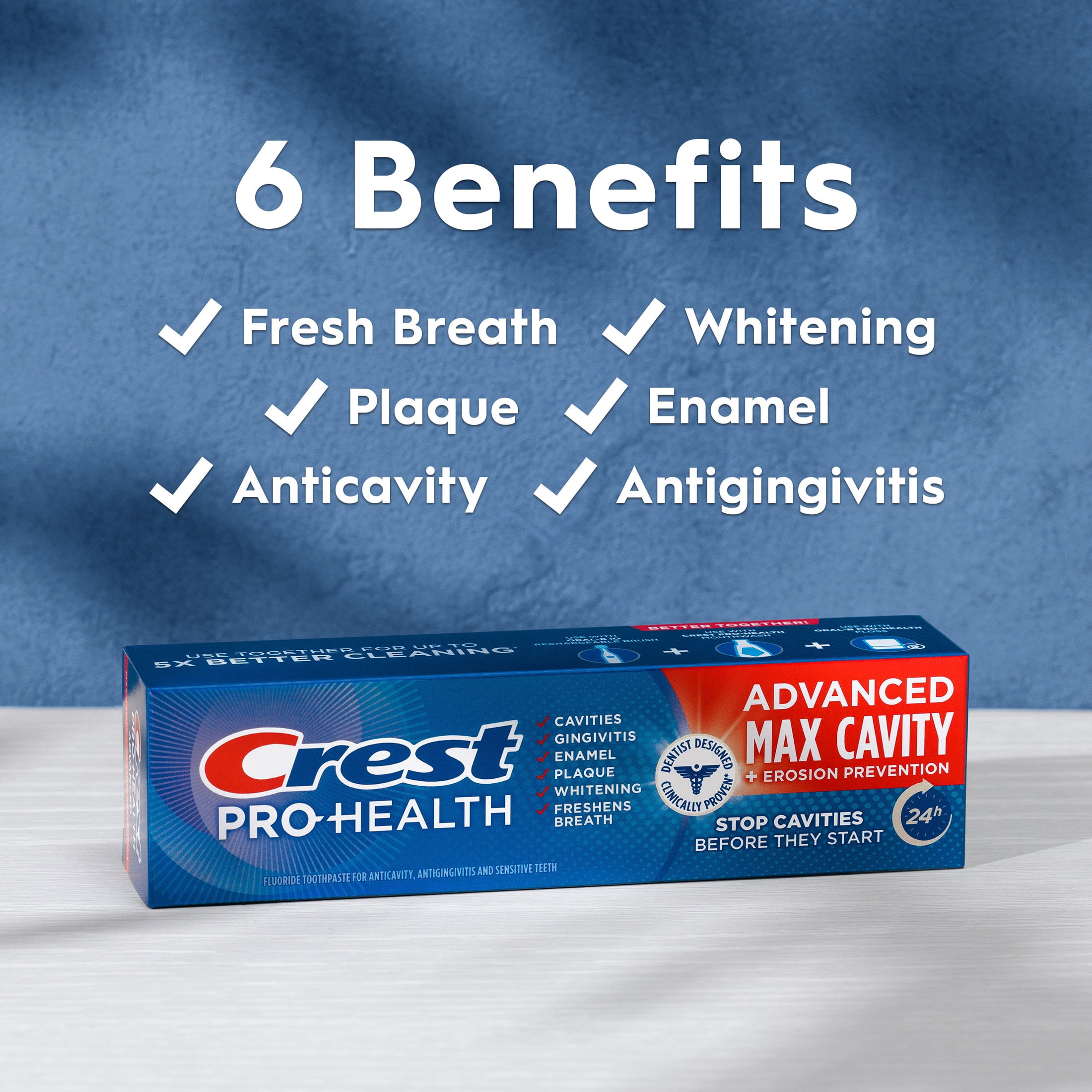 Crest Pro-Health Advanced Max Cavity & Erosion Prevention Toothpaste (White, 5.1 oz) xuswo