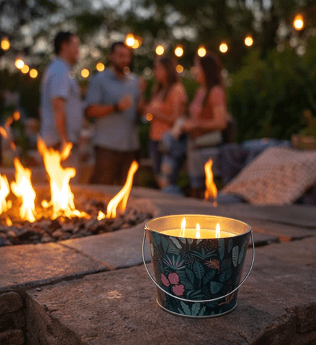 Mainstays Outdoor Citronella Scented Candle (Green, 24 oz) c8208