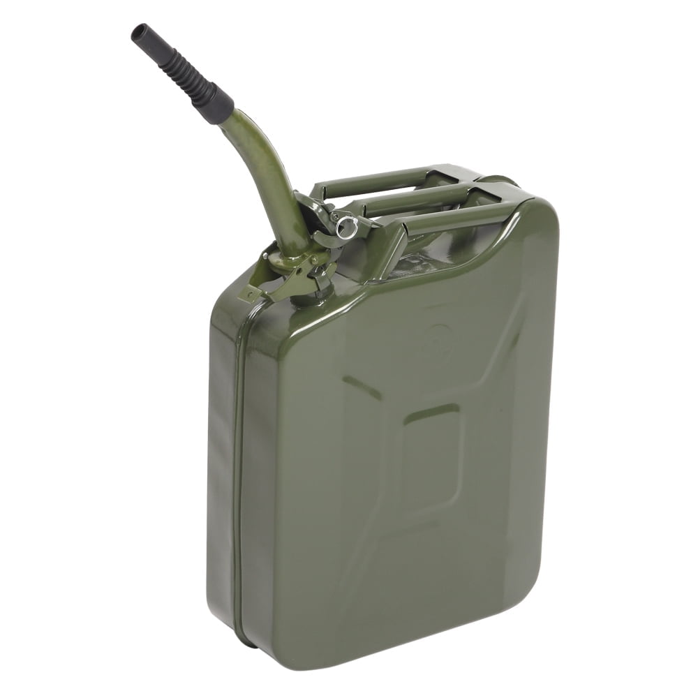 Ktaxon Portable Fuel Storage Container, Heavy-Duty Steel Emergency Backup Gas Carrier (Army Green, 5 gal) p4vv3