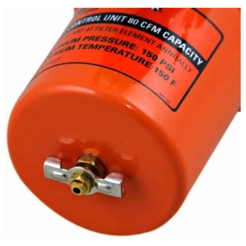 DeVilbiss FinishLine Air Line Filter Unit with 50 CFM Regulator (80 CFM, 1/2 in NPT Inlet) kv4z8
