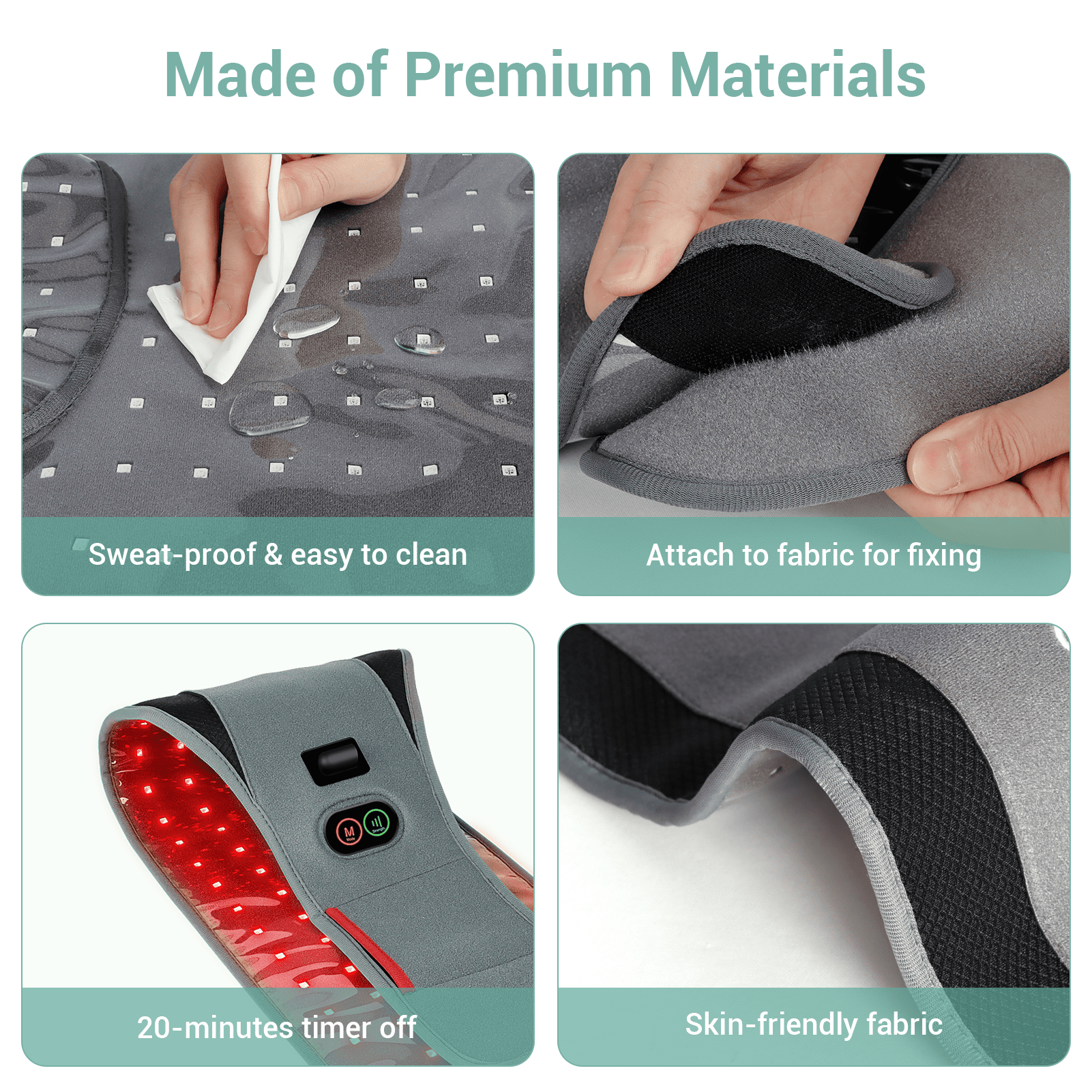 Comfytemp Red Light Therapy Pad for Back and Waist (Red, 50 in x 8 in) 29e53