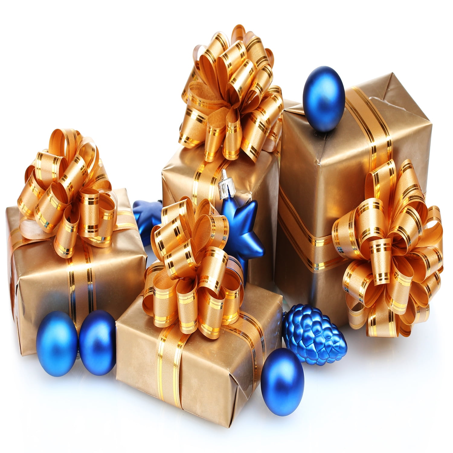 RICHTOP Metallic Gift Wrapping Paper, Premium Matte Finish for Holidays and Birthdays (Gold, 17.7 in x 330 in) 1pnza