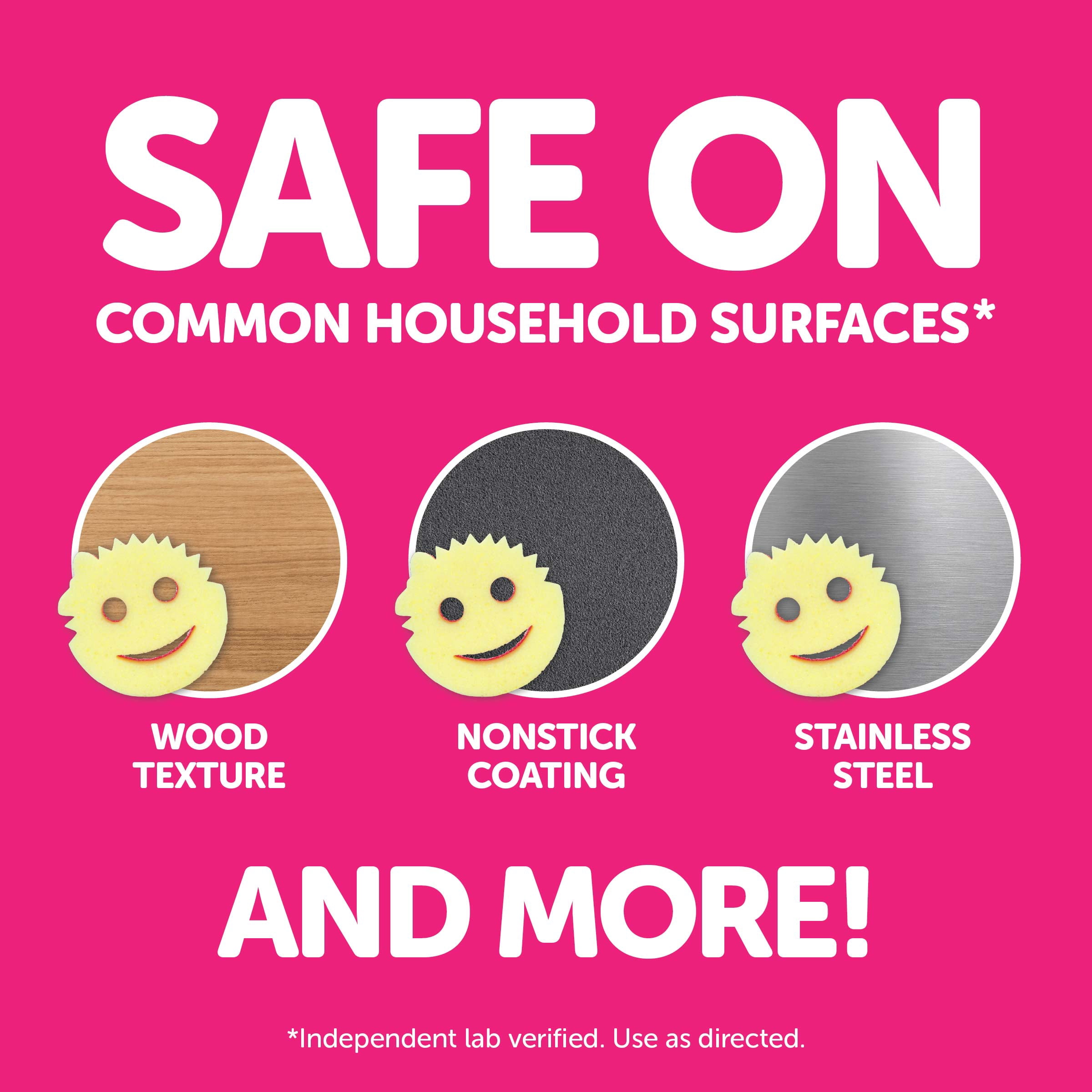 Scrub Daddy Scrub Mommy Dual-Sided Scratch-Free Cleaning Sponge (Pink, 1-Pack) m9qrx