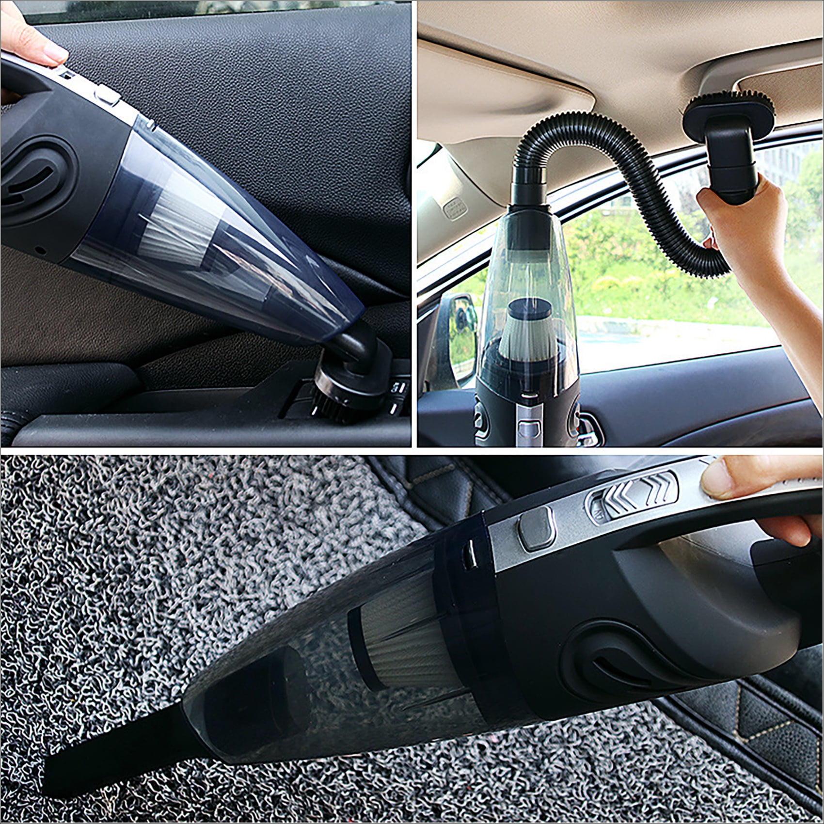 Juyafio Cordless Handheld Vacuum Cleaner with 10000PA Suction, Portable Rechargeable Design for Car and Home (Blue) qvyag