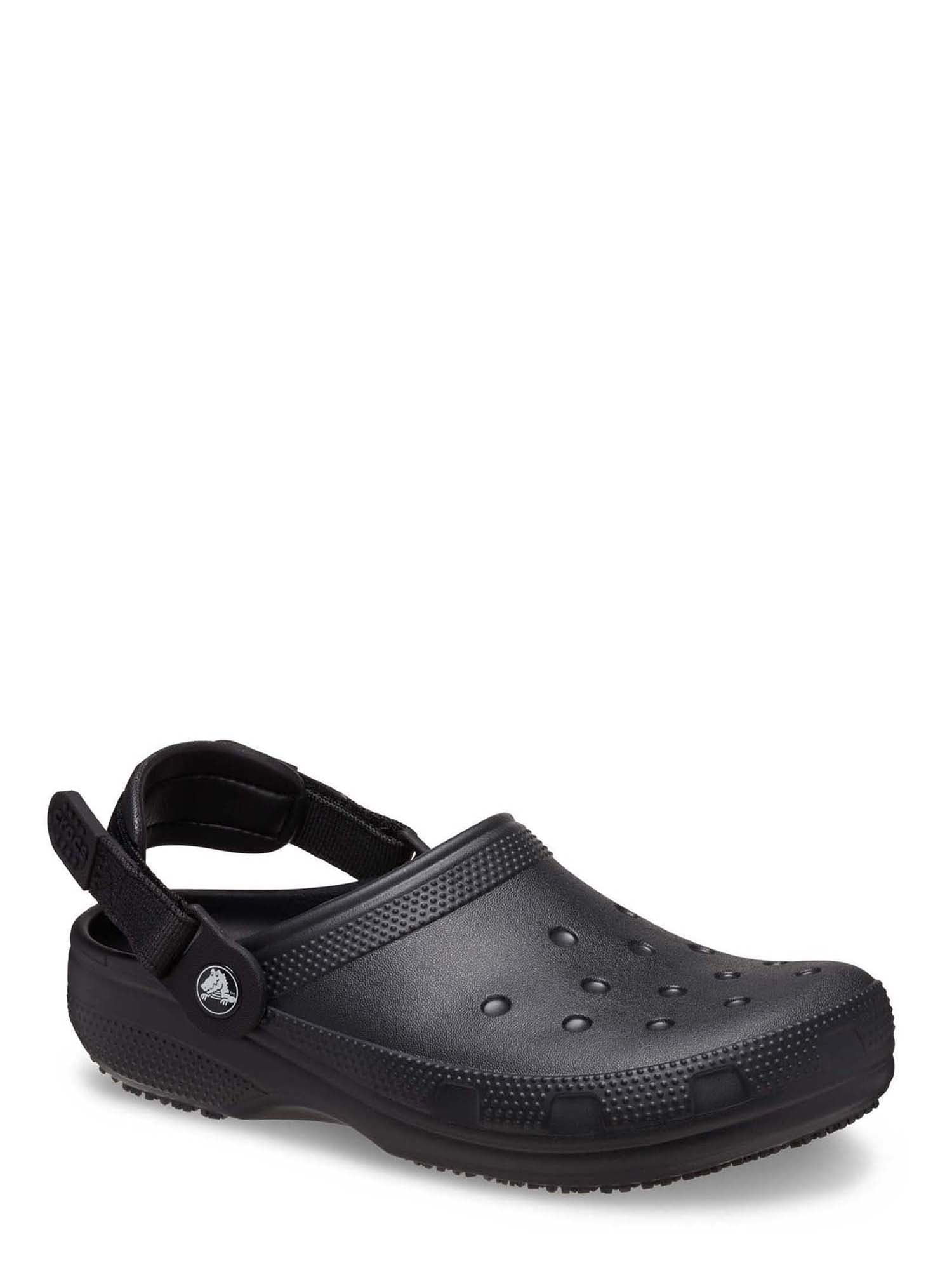 Crocs at Work Unisex Classic Slip Resistant Work Clog (Black) u2f89