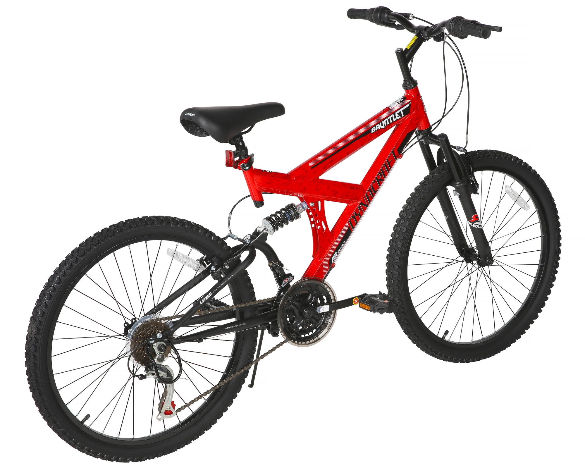 Dynacraft Gauntlet Boys Mountain Bike (Red, 24 in) upmdu