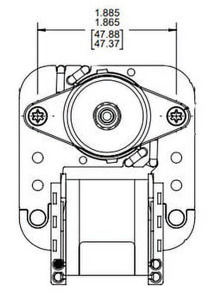 Dayton Electric C-Frame Vent Fan Motor (1/250 hp, 3000 RPM, 230V, 1.875 in Mounting) uvjmb