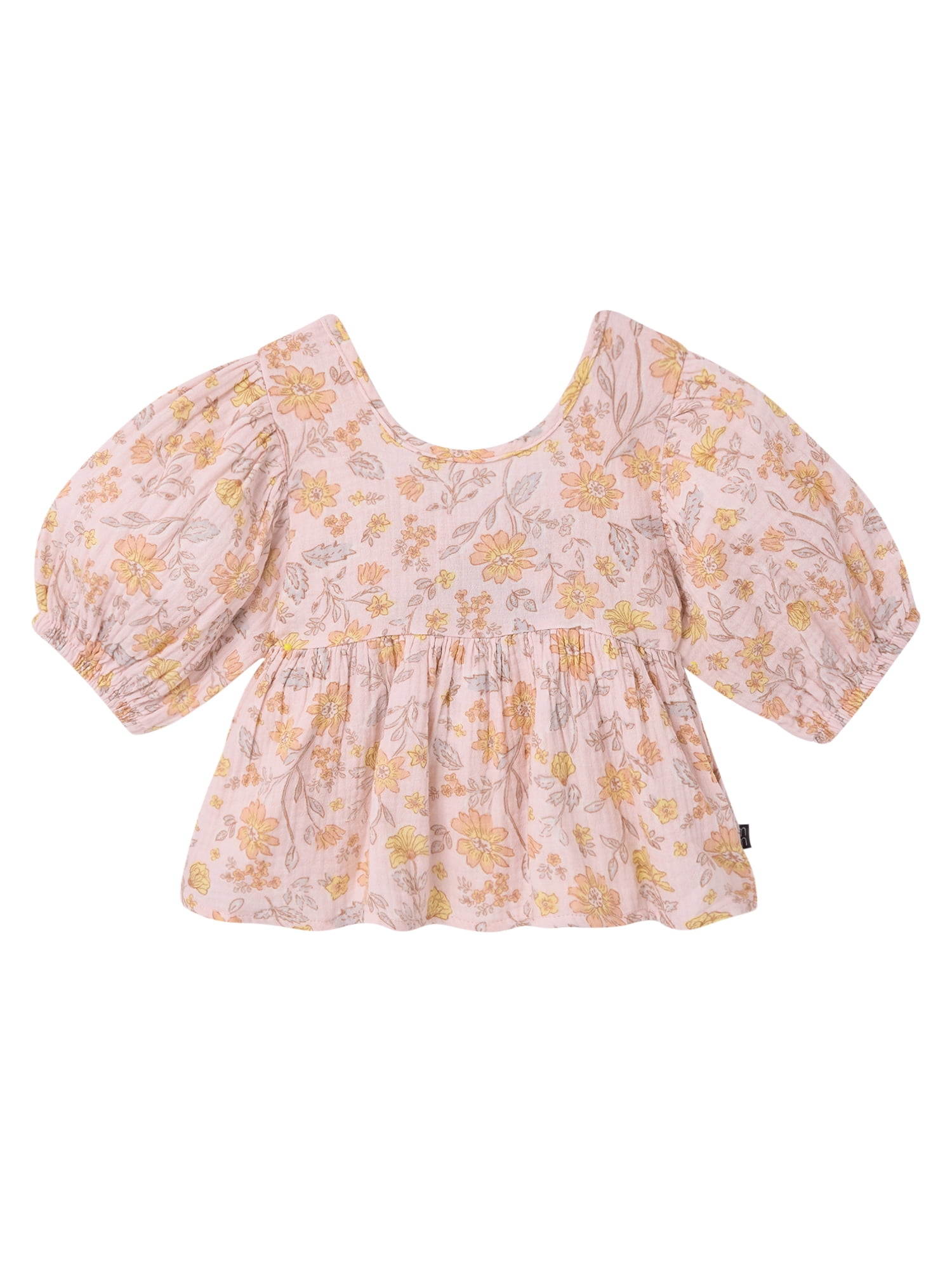 Modern Moments by Gerber Toddler Girl Cotton Gauze Top and Short Outfit Set (2-Piece, 12 Months - 5T) rqqe6