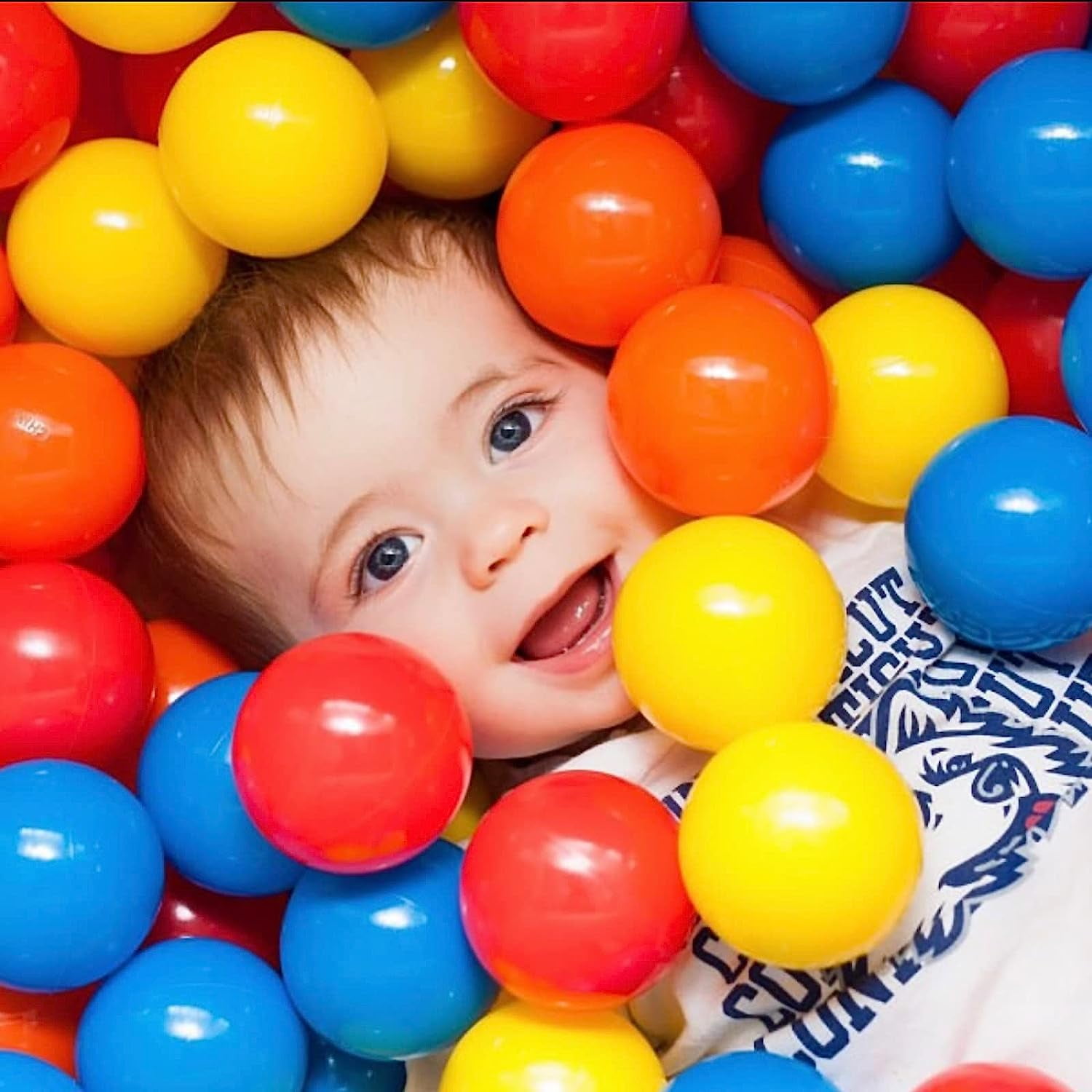 Supbessel Soft Plastic Ball Pit Balls for Kids and Pets (Multi-Color, 200 Count, 2.2 in) vx877