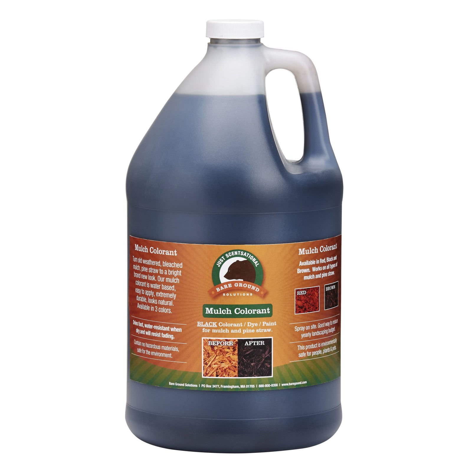 Just Scentsational Brown Bark Mulch Colorant (Brown, 128 fl oz) qpwau