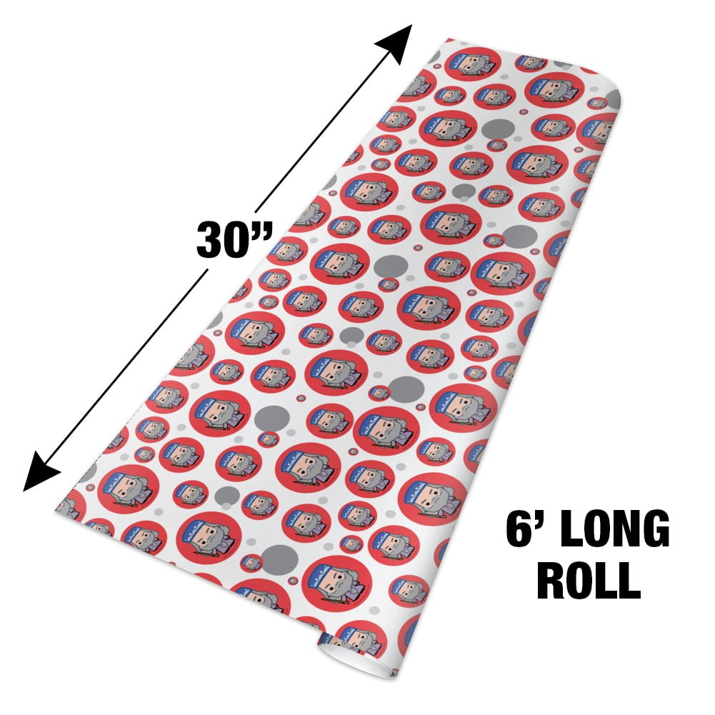 Graphics and More Harry Potter Dumbledore Chibi Character Premium Gift Wrapping Paper (30 in x 72 in) haw3y