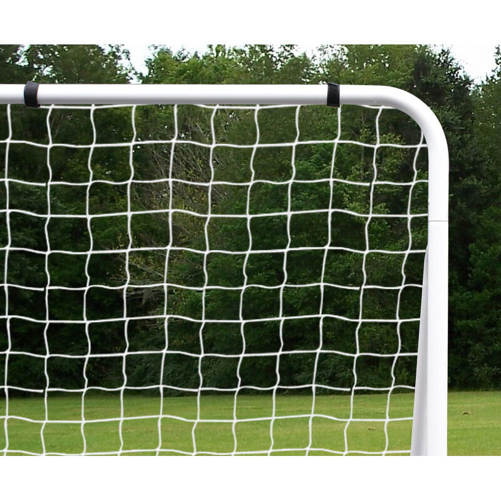 ZenStyle Soccer Goal Training Net with Steel Frame (White, 12 ft x 6 ft) 6sfzc