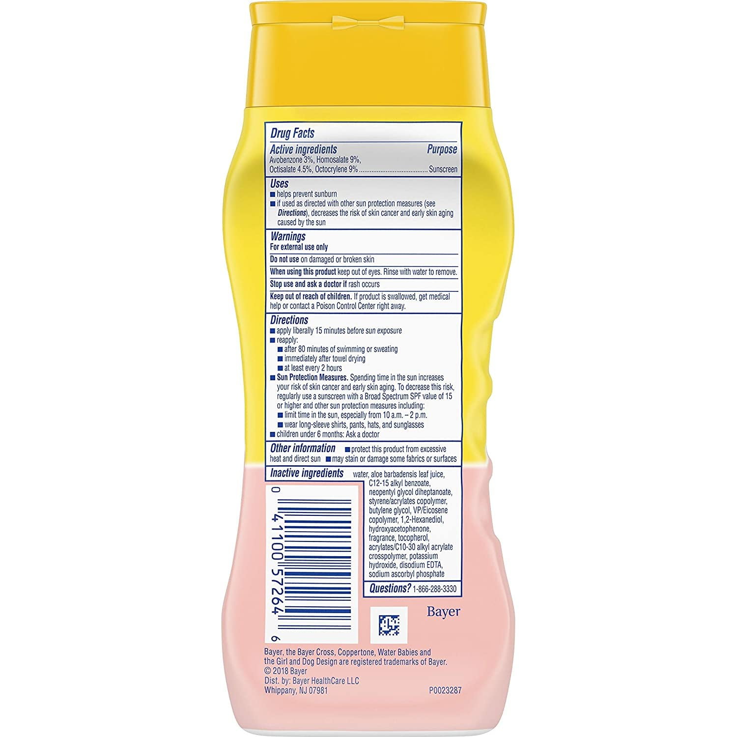 Coppertone Baby Mineral-Based Sunscreen Lotion, Broad Spectrum SPF Protection, Water Resistant (White, 16 fl oz, 2 Pack) zb0ce