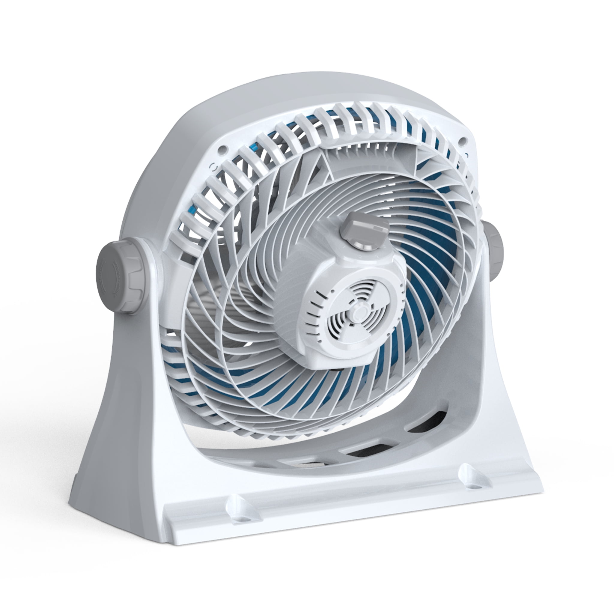 NewAir 12-Inch Portable Desk Fan with 360 Degree Pivot and 3-Speed Airflow (Grey, 12 in) z657r