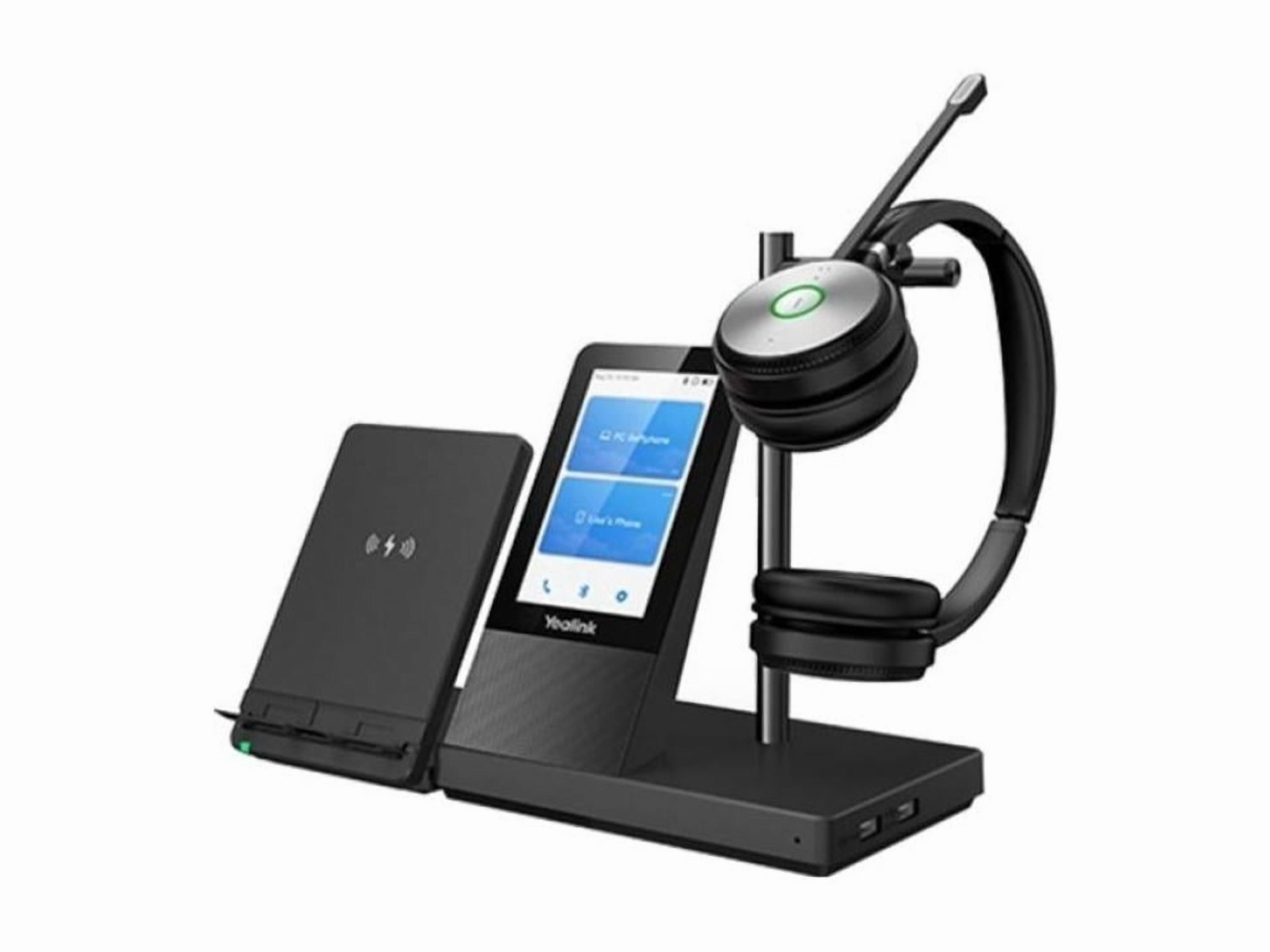 Yealink WH66 Mono Wireless Headset with Touch Screen Base and Charging Station (Teams Certified, 525 ft Range) egy69