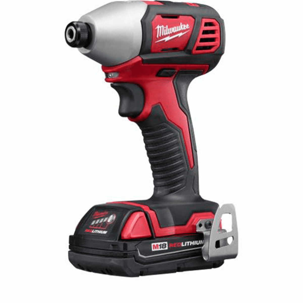Milwaukee M18 Cordless Impact Driver Kit, High-Torque Performance, Compact Design (Black, 1.5 Ah) nep1k
