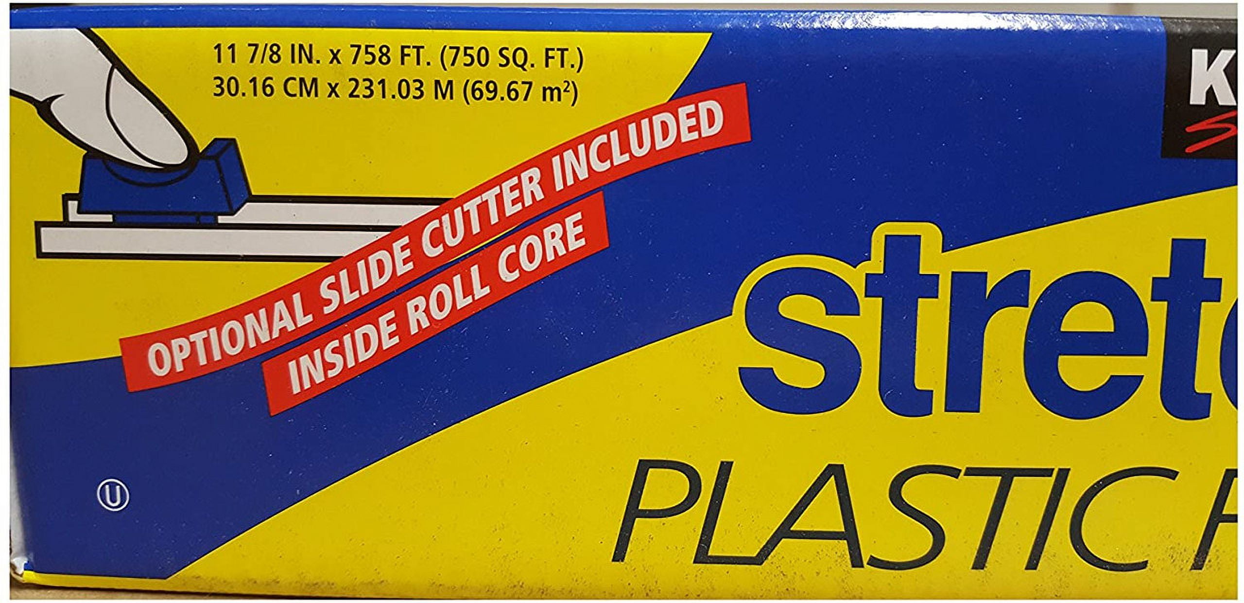 Kirkland Signature Stretch-Tite Plastic Food Wrap (Clear, 11.875 in x 750 ft) 8y7kp