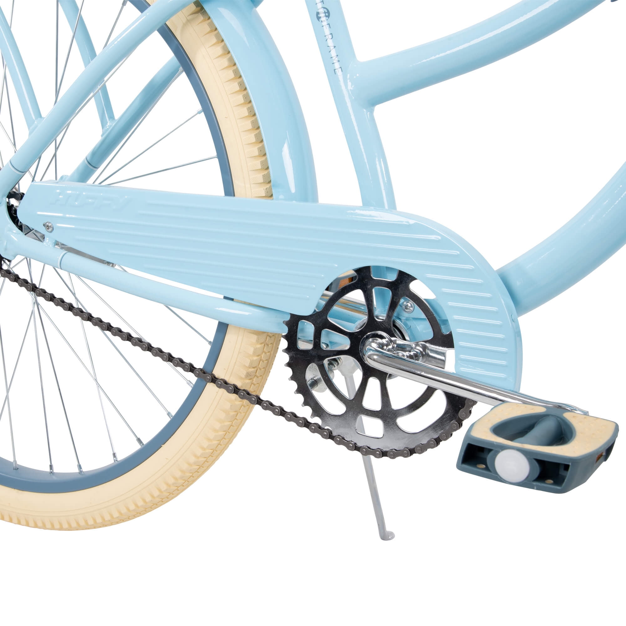 Huffy Nel Lusso Cruiser Bike for Women, Single-Speed Comfort Bicycle (Light Blue, 26 in) whw42