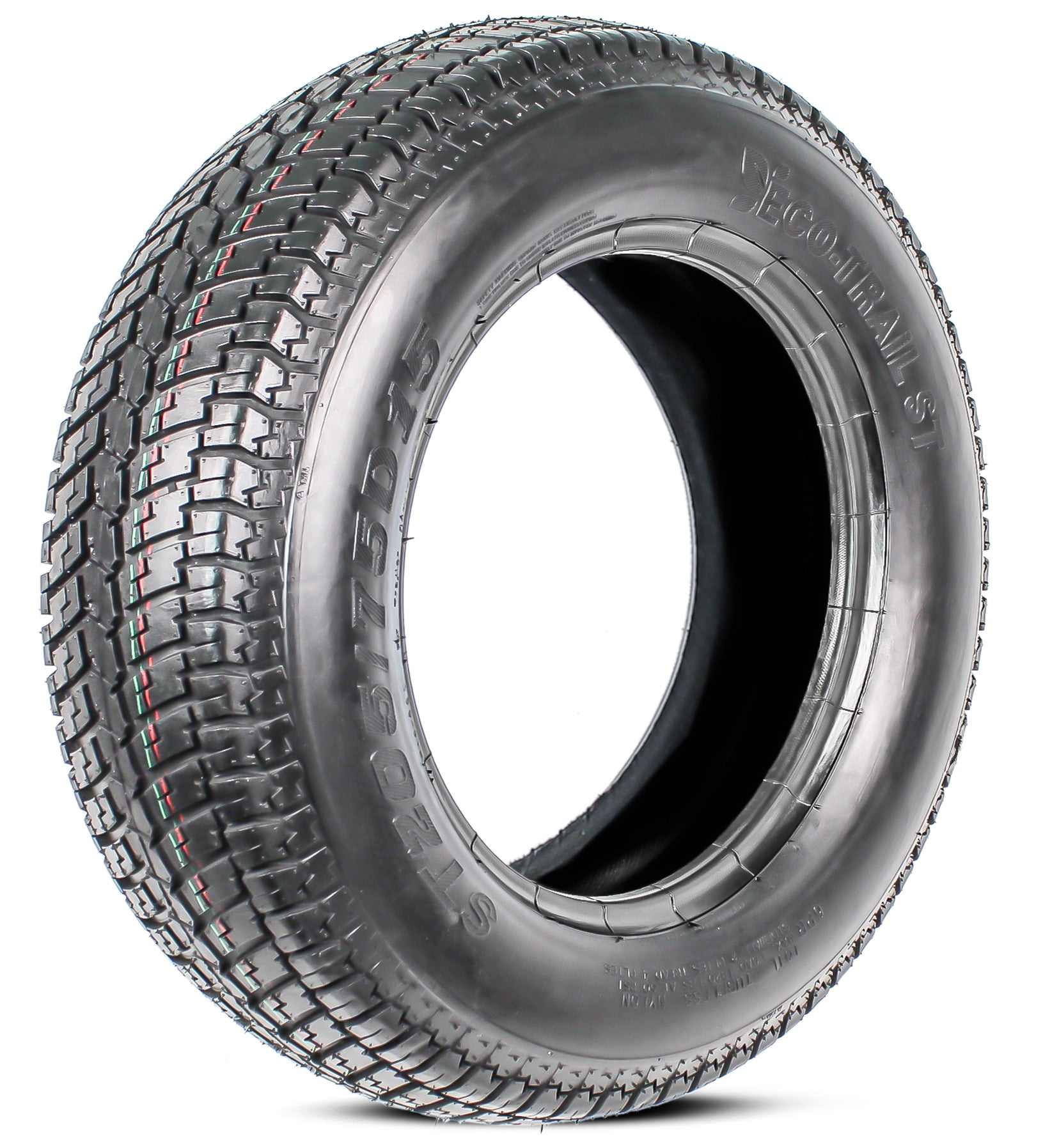 eCustomRim ST205/75D15 Bias Ply Trailer Tire (Load Range C, 1760 lb Capacity) t97ms