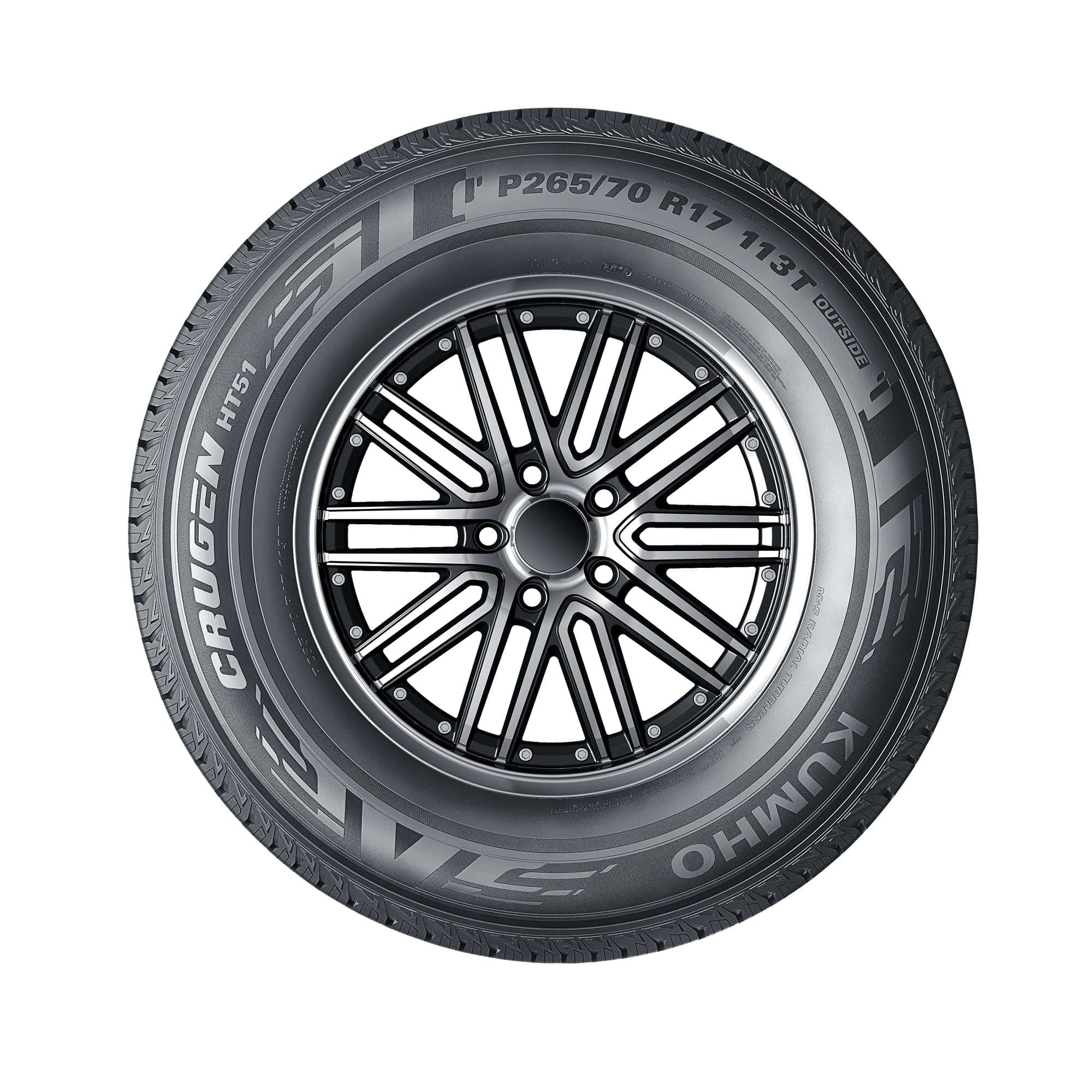 Kumho Crugen HT51 All-Weather Light Truck & SUV Tire (265/70R17, 113T) i0o5u