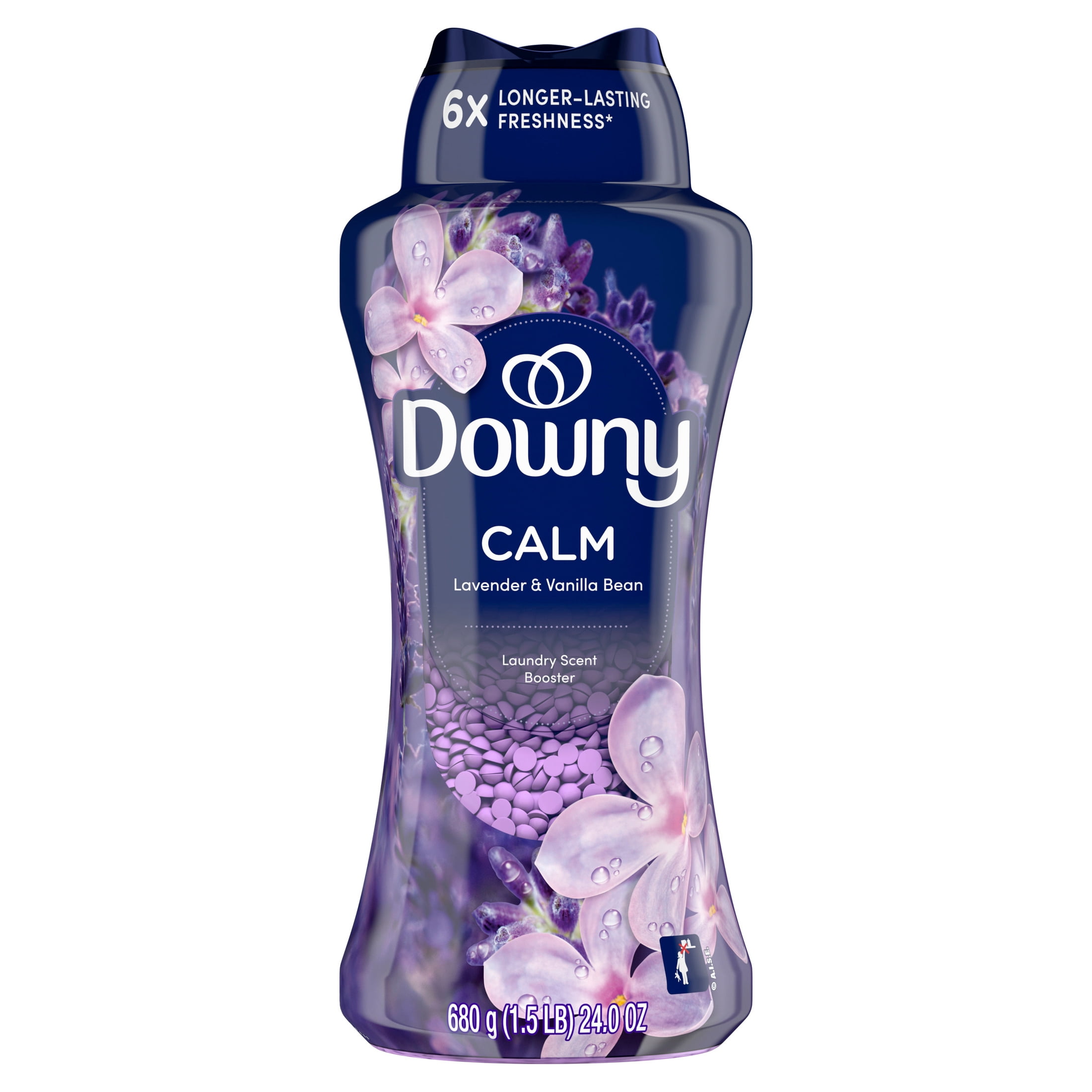 Downy Infusions In-Wash Scent Booster Beads, Calm Lavender and Vanilla Bean (24 oz) cr9tt