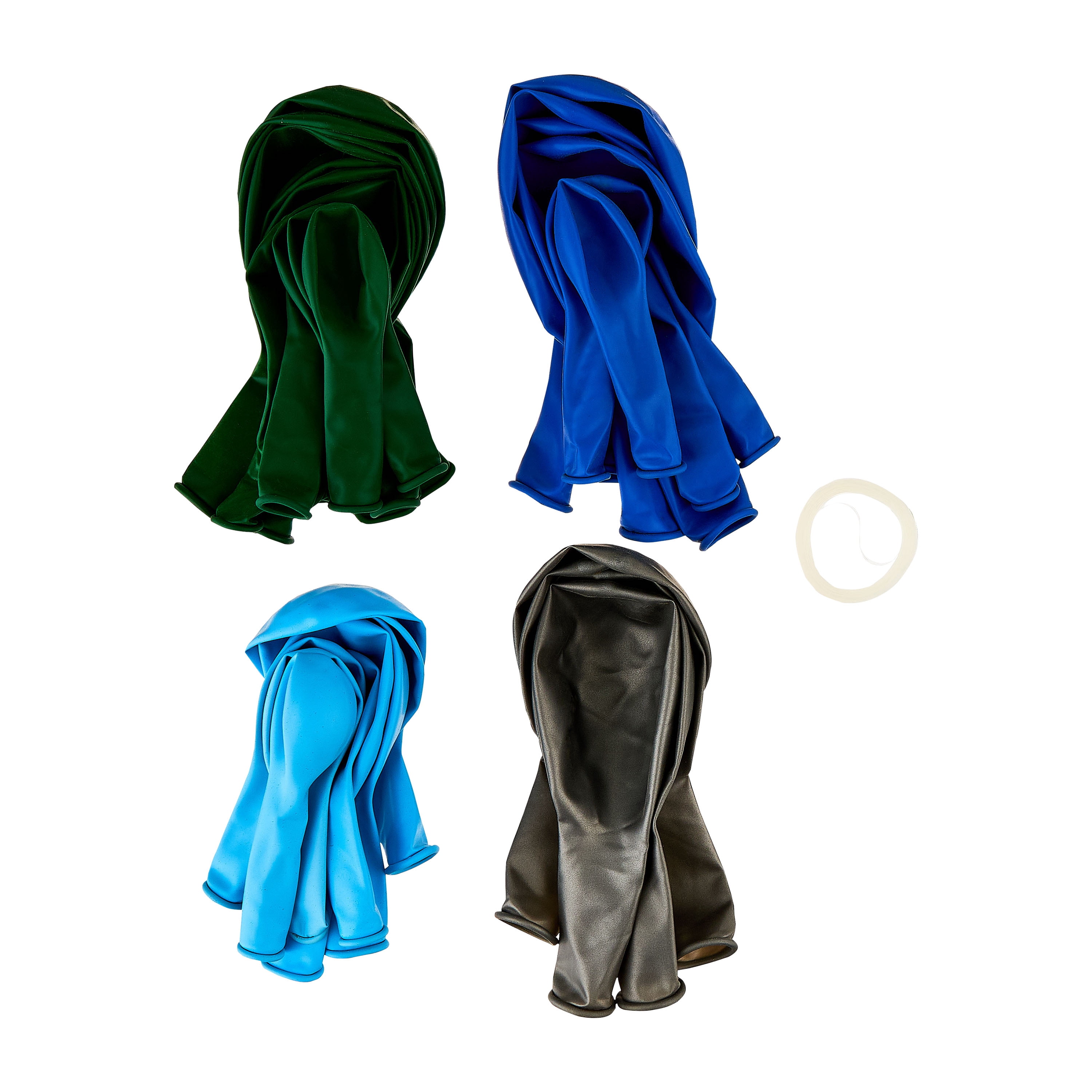 Way To Celebrate Latex Balloon Arch Kit, Party Decoration Set (Blue, Green, Silver, 36 Pieces) tegha
