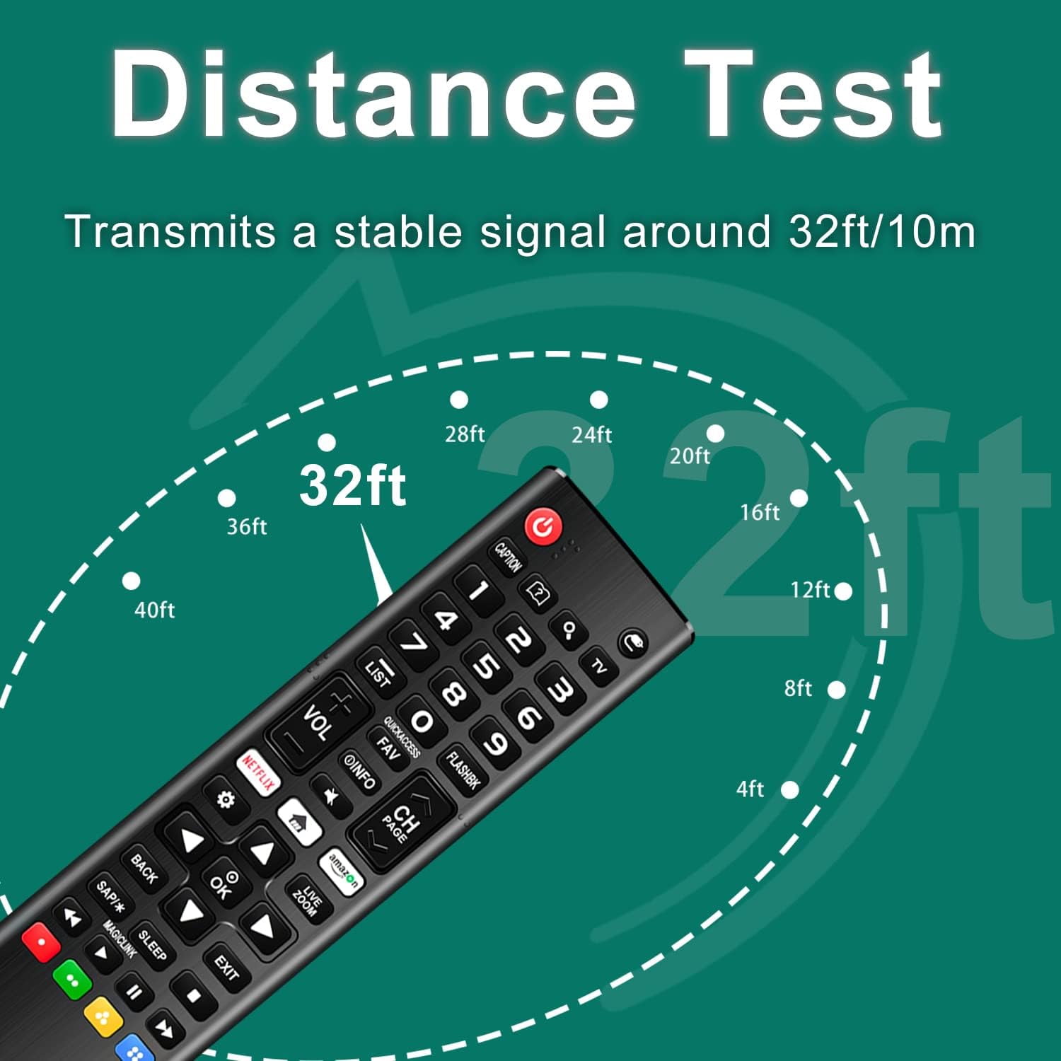 ANFCSMO Universal Replacement Remote Control for LG Smart TV with Netflix and Prime Video Shortcut Buttons (Black) pawfm