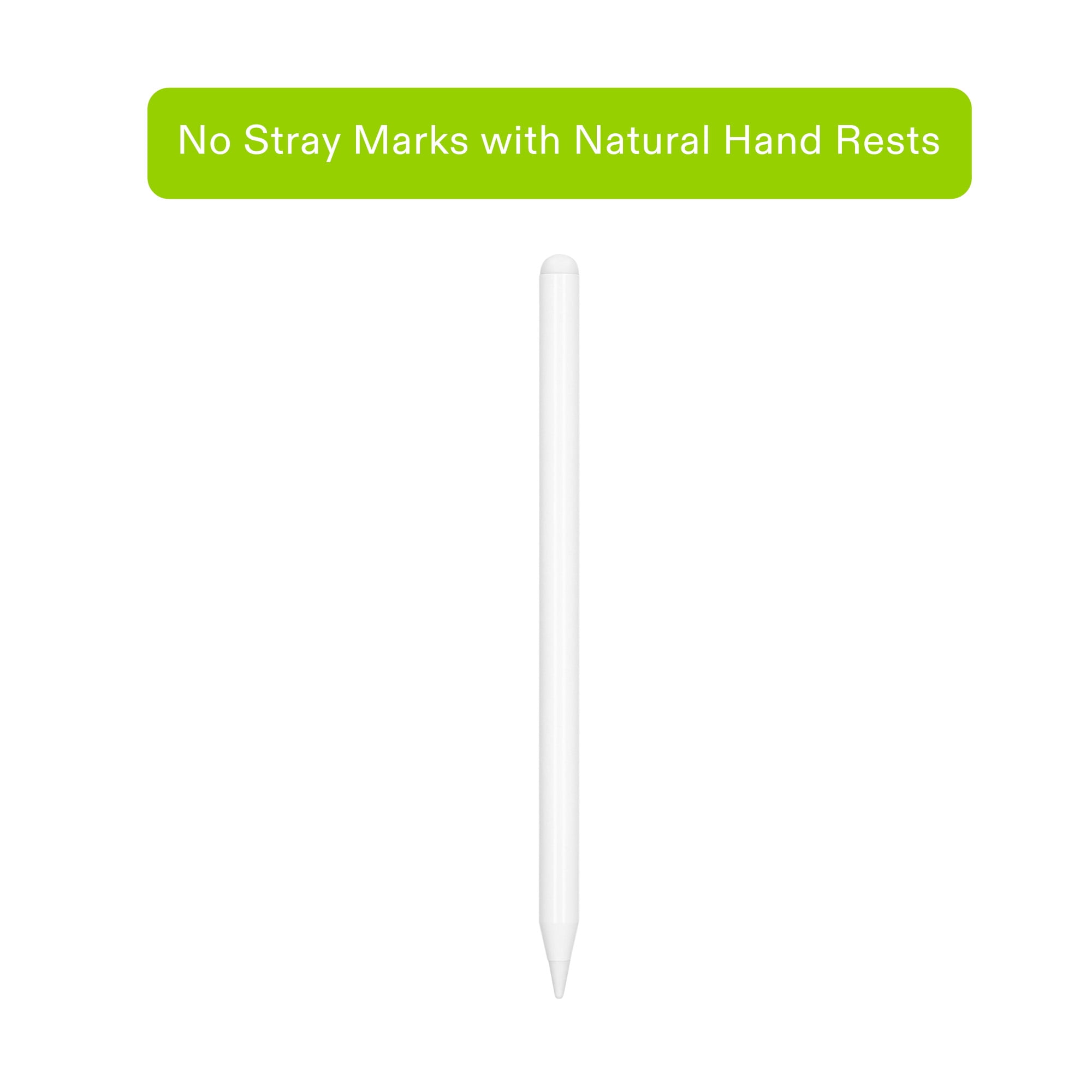 onn. Active Stylus Digital Pencil for Tablets, Precision Fine Tip with Palm Rejection and Tilt Sensitivity (White) 3vckc
