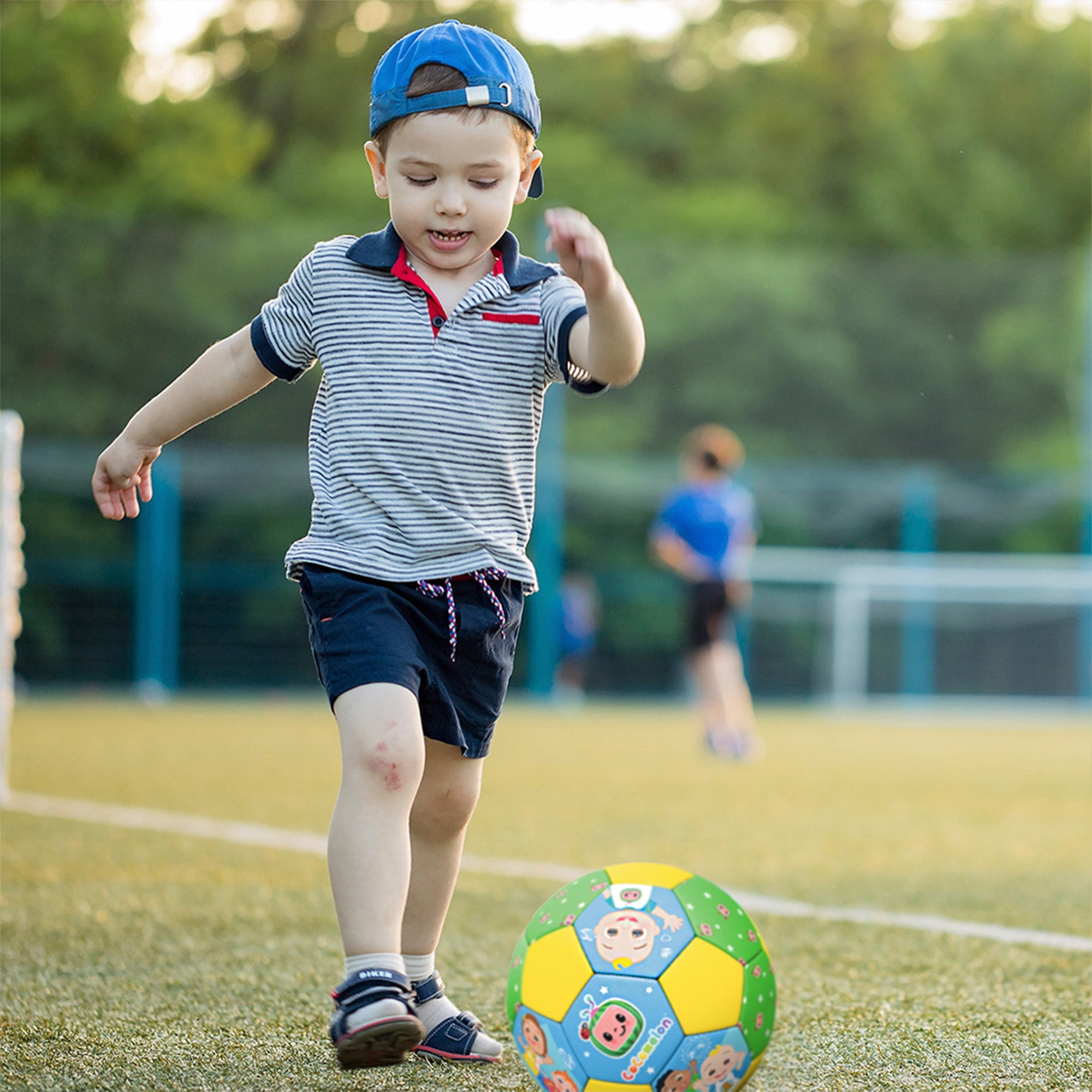 Hedstrom Cocomelon Jr. Soccer Ball Lightweight Durable PVC Sports Toy (Yellow, 7 in) 81hvr