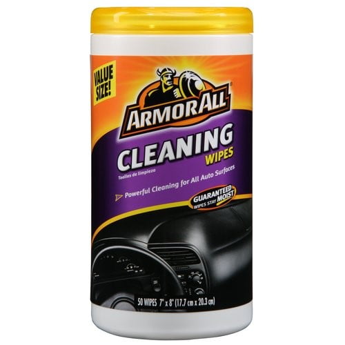 Armor All Cleaning Wipes for Automotive Interior Surfaces (White, 50 Count) 657jk