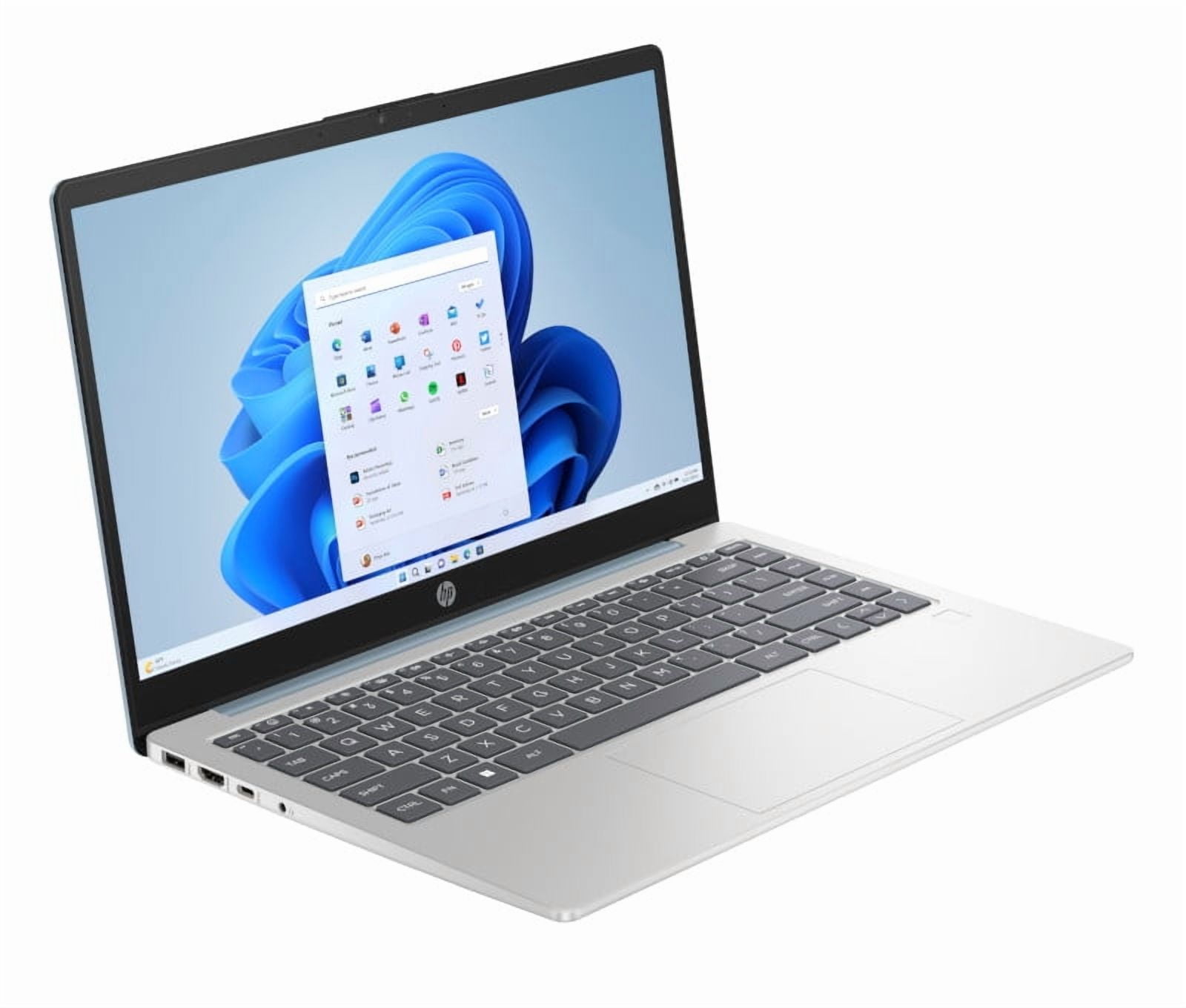 HP 14 in HD Laptop AMD Athlon 7120 4GB RAM 128GB SSD (Moonlight Blue, 14 in) m8qed