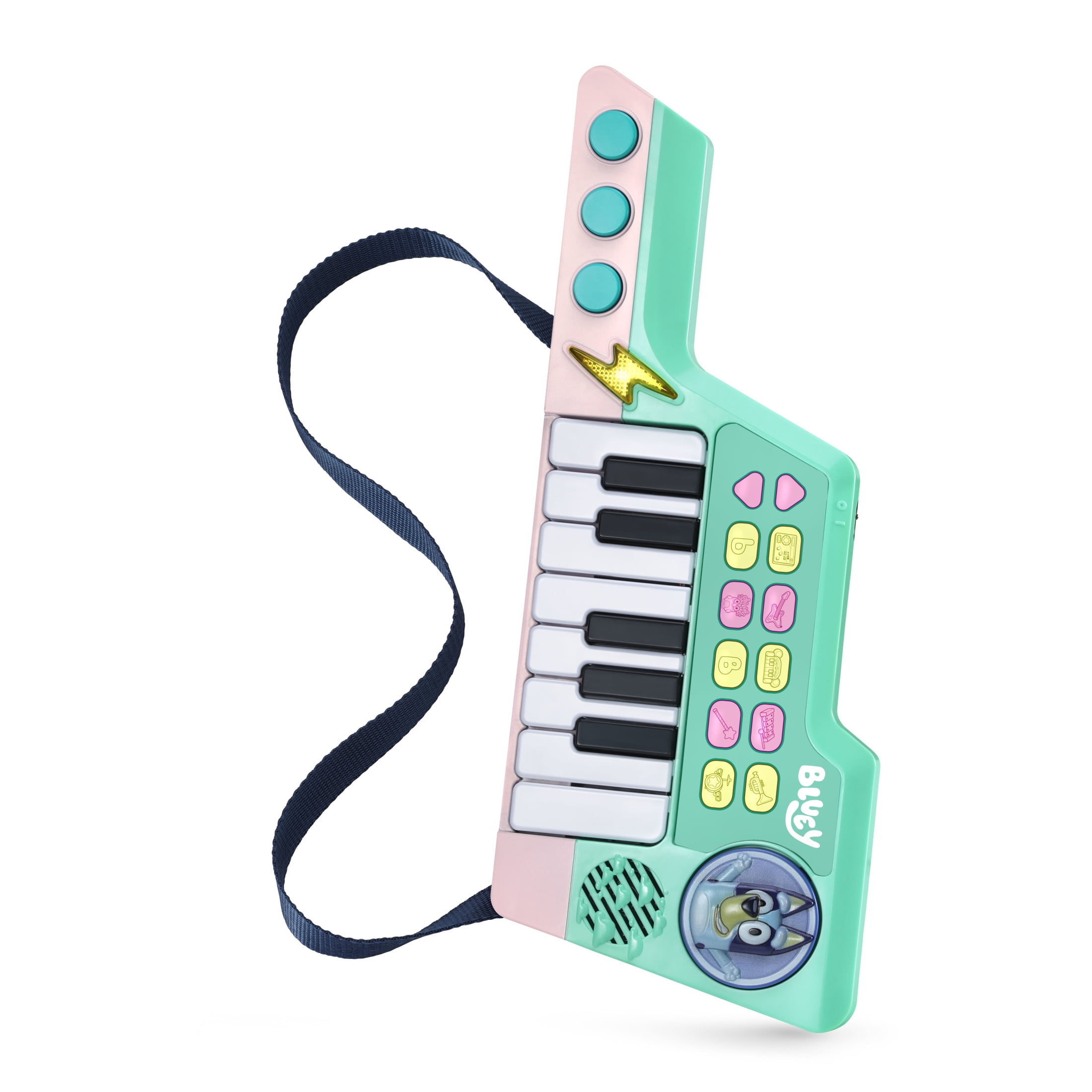 Bluey VTech Musical Keytar Toy with Strap and Sound Effects (13 in) zc05q
