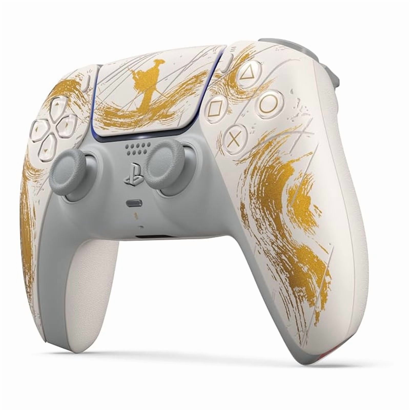 Sony PlayStation 5 Ghost of Yotei Disc Console Bundle with Extra Controller (Glacier White, 1 Pack) qyz0x