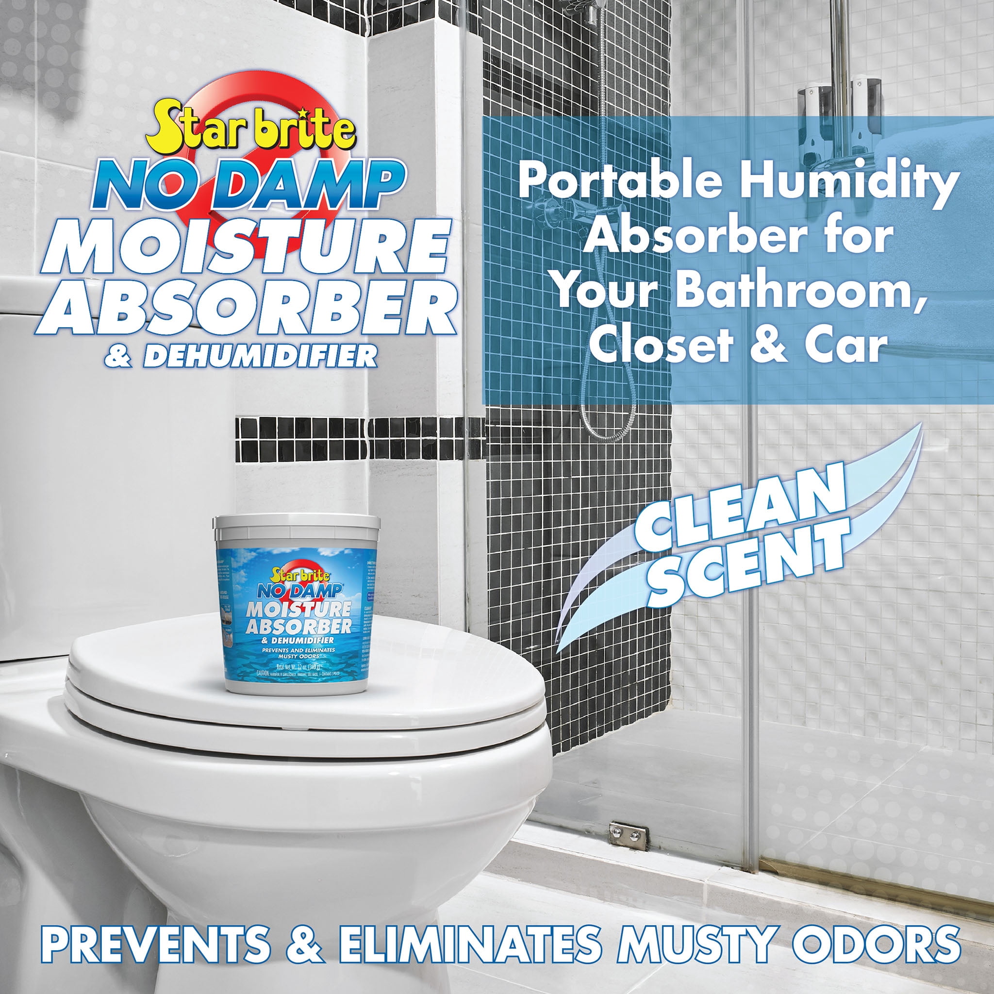 Star Brite No Damp Dehumidifier Moisture Absorber for RVs and Vacation Homes (White, 12 oz) 8gwqr