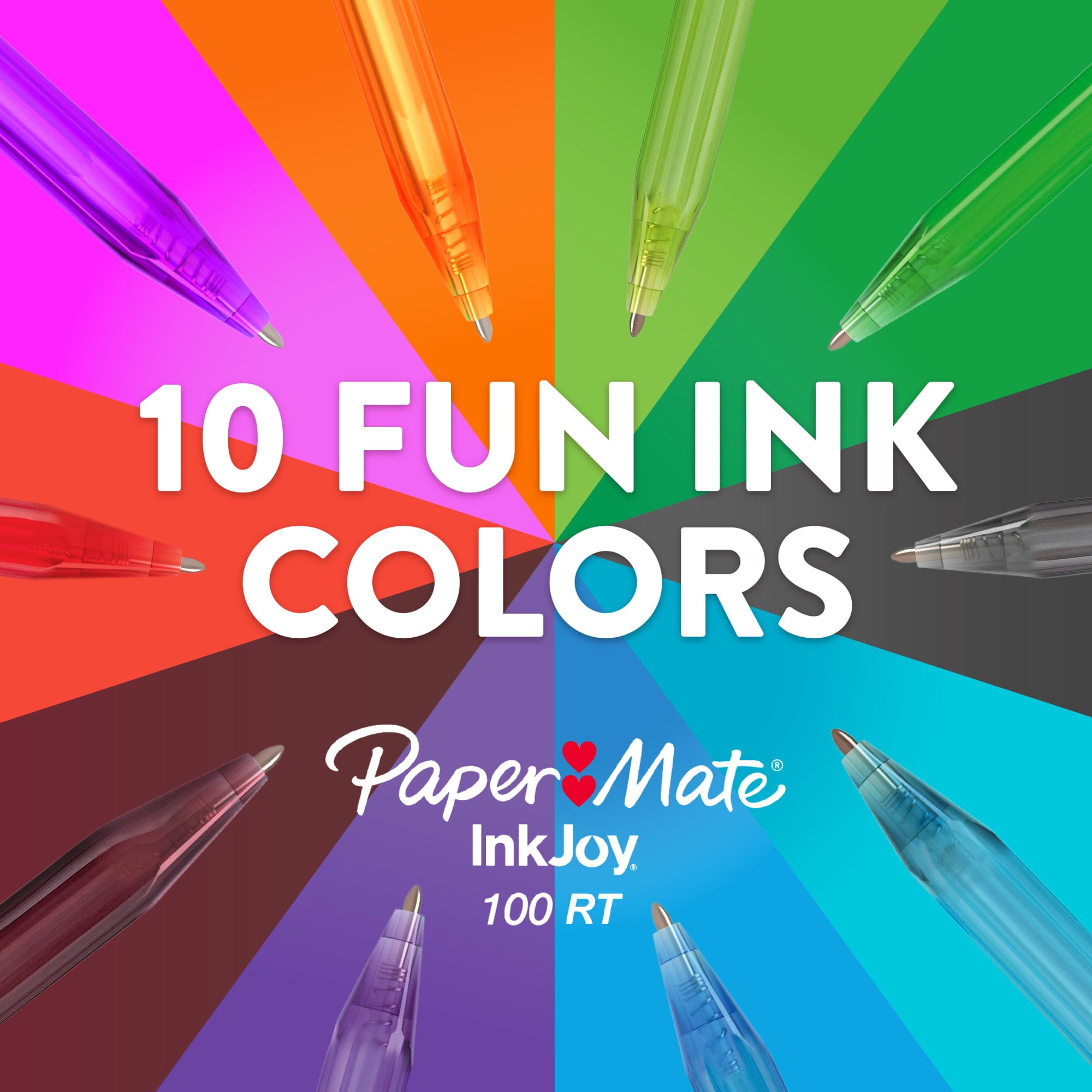 Paper Mate InkJoy 100RT Retractable Ballpoint Pens (Red, 12 Pack) d64fb