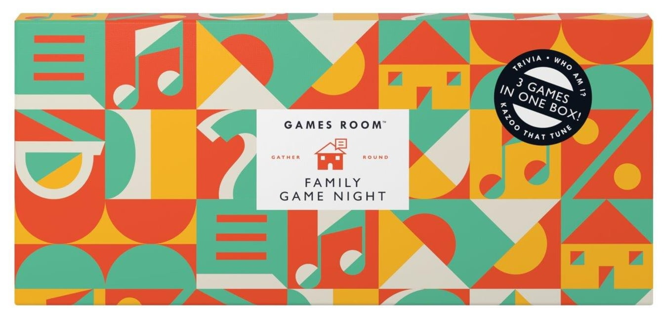 Games Room Family Game Night Gift Set (Multi-Game Collection, 1 Set) 32l5h