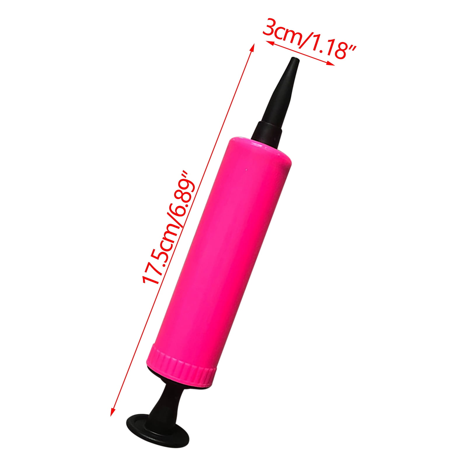 Wovilon Portable Hand-Push Balloon Inflator Pump (Pink, 11 in) ls757