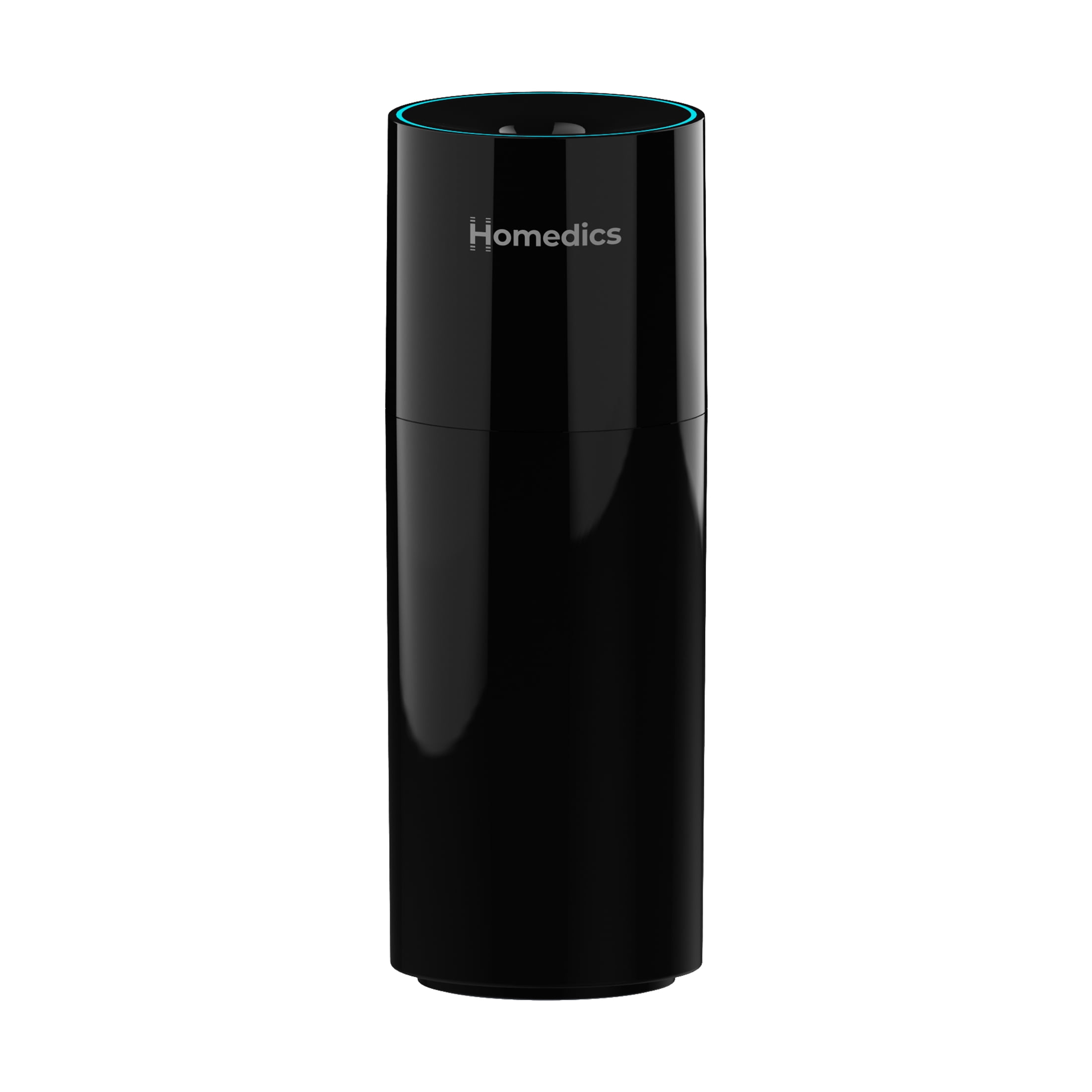 Homedics Portable Ultrasonic Humidifier, Cool Mist Desktop Air Moisturizer with Nightlight (Black, 7.7 fl oz) ju8jz