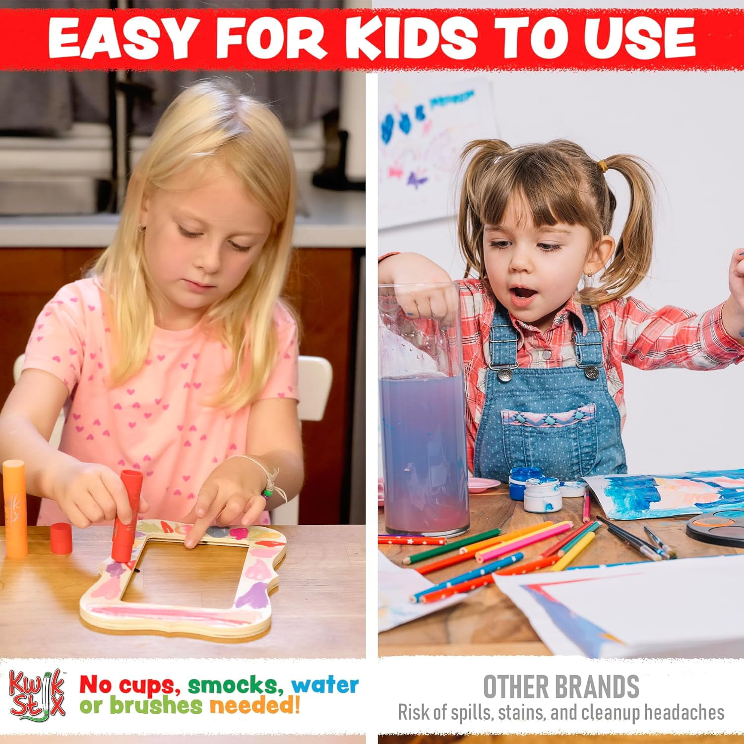 The Pencil Grip Kwik Stix Tempera Paint Sticks (Classic Colors, 12 Count) ns9l7