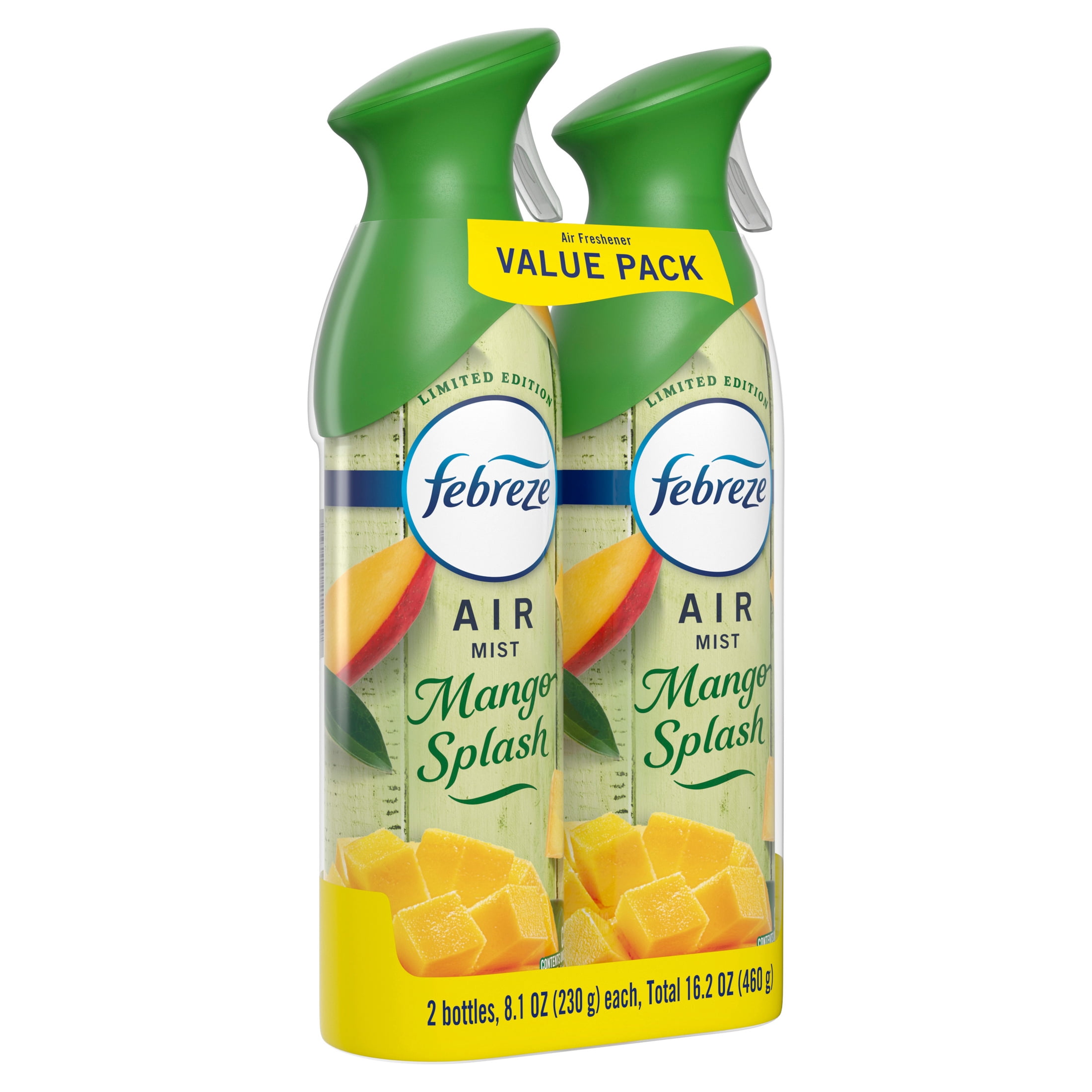 Febreze Air Mist Air Freshener Spray, Mango Splash Scent (8.1 oz, 2 Pack) p4ysn