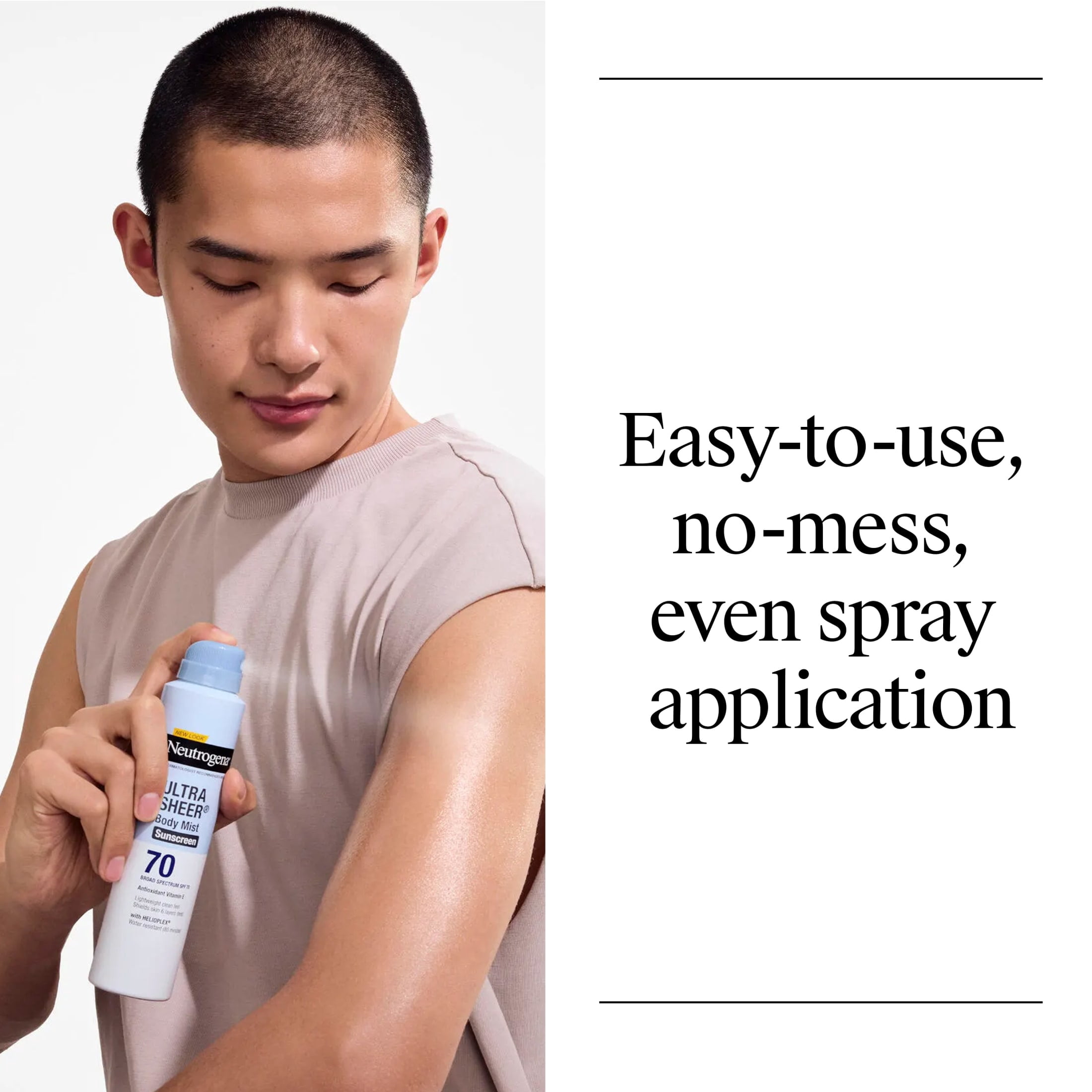 Neutrogena Ultra Sheer Dry-Touch Sunscreen Spray Broad Spectrum SPF 70 (5 oz) 0c2fn