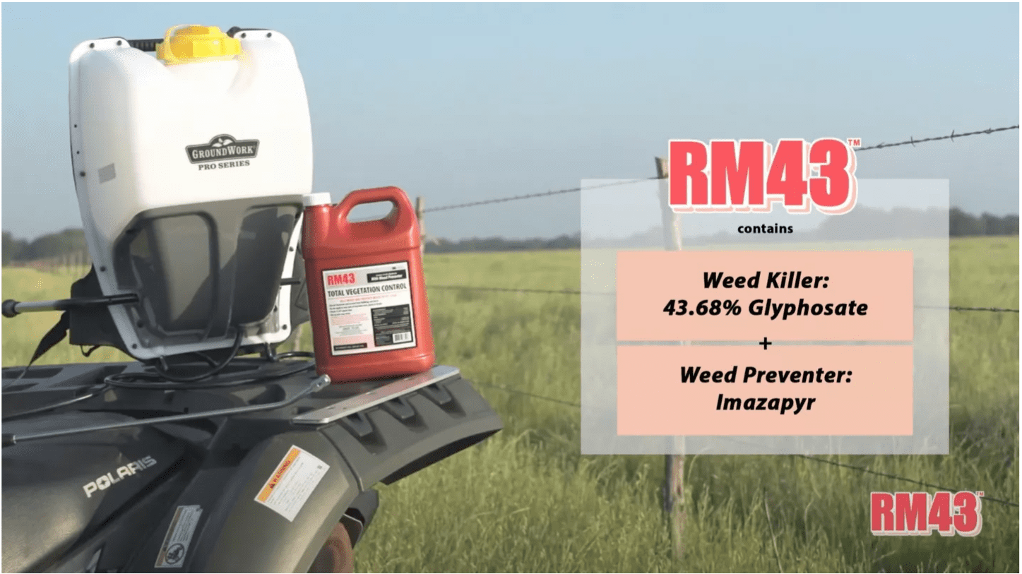 RM43 Total Vegetation Control Weed Preventer Concentrate with Glyphosate and Imazapyr (2.5 gal) oailv