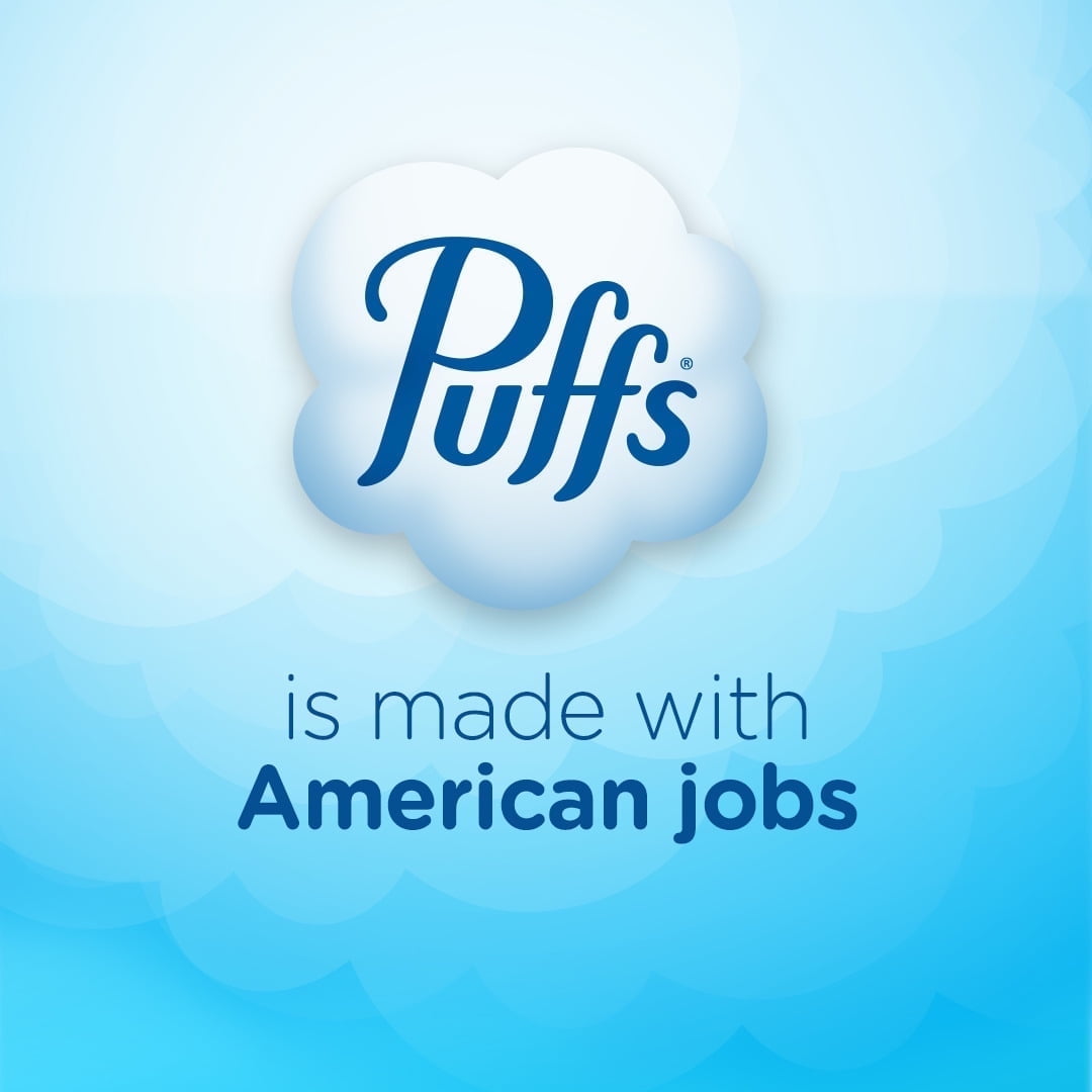 Puffs Ultra Soft Facial Tissues, Gentle Cushion-Soft Thickness (White, 4 Count, 224 Total Tissues) 5uzs6