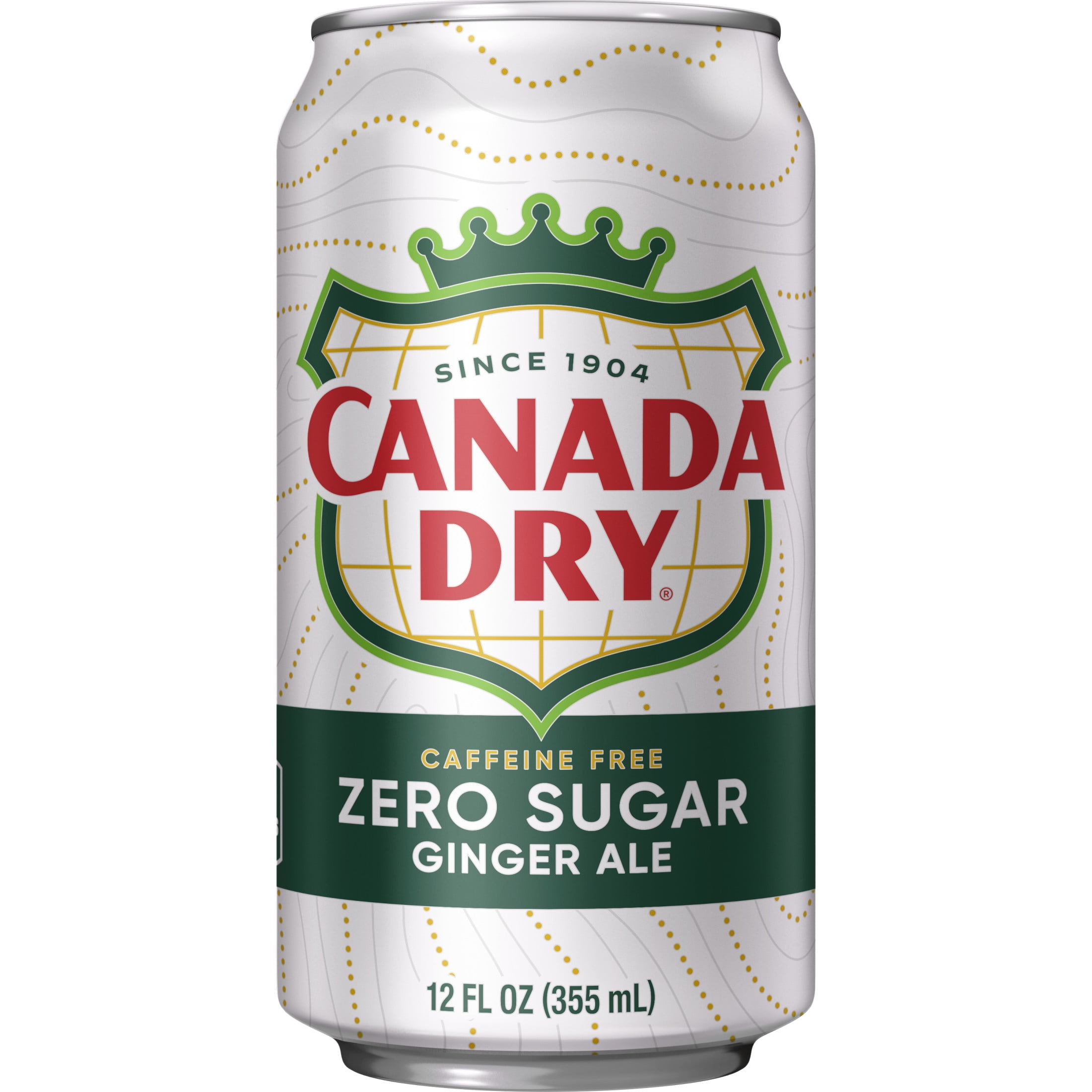 Canada Dry Ginger Ale Zero Sugar Soda, Caffeine Free, Refreshing Carbonated Beverage (12 fl oz, 12 Pack) cscmh