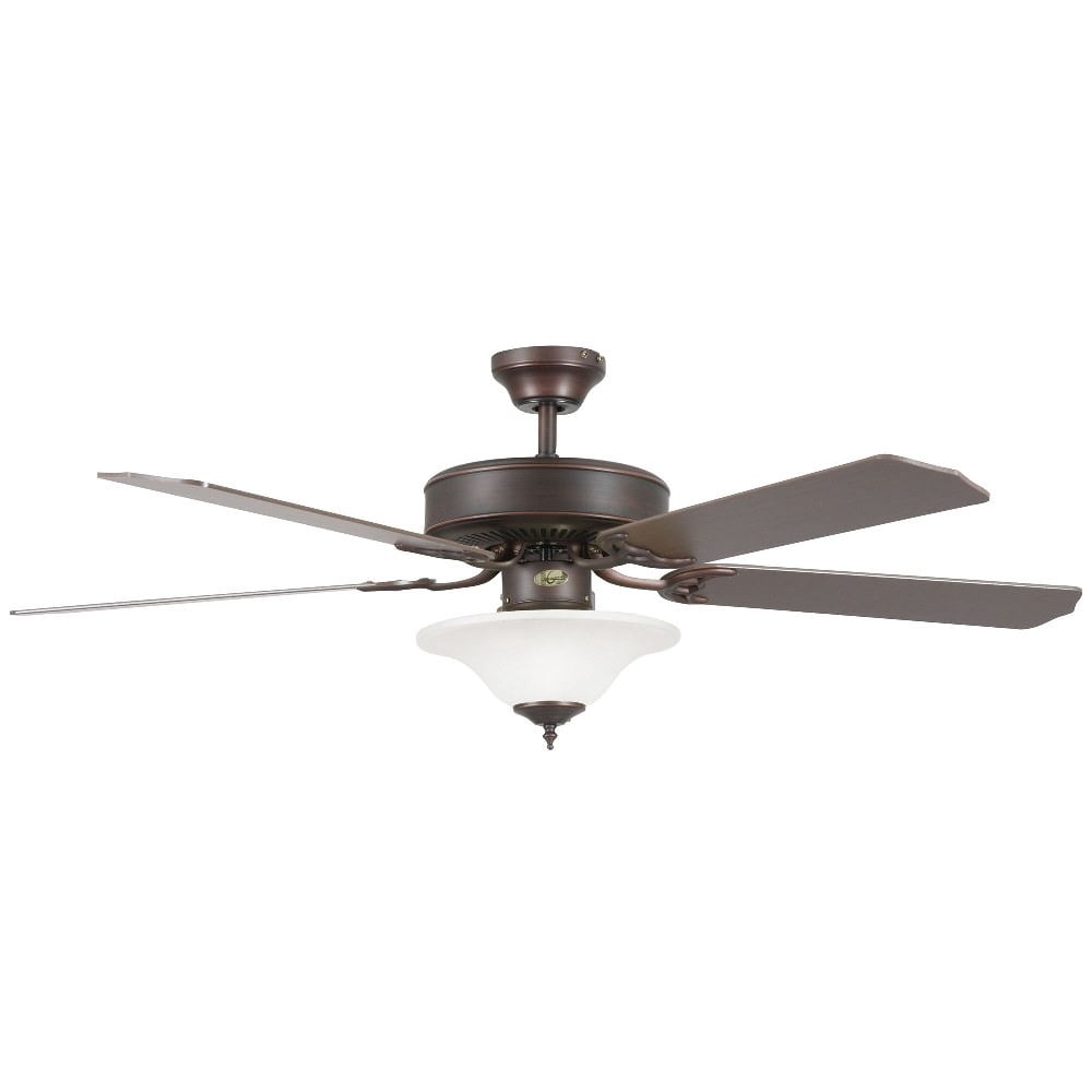 Concord Fans Heritage Square 52 in 5-Blade Ceiling Fan with Integrated LED Light Kit (Oil Rubbed Bronze, 52 in) na3ua