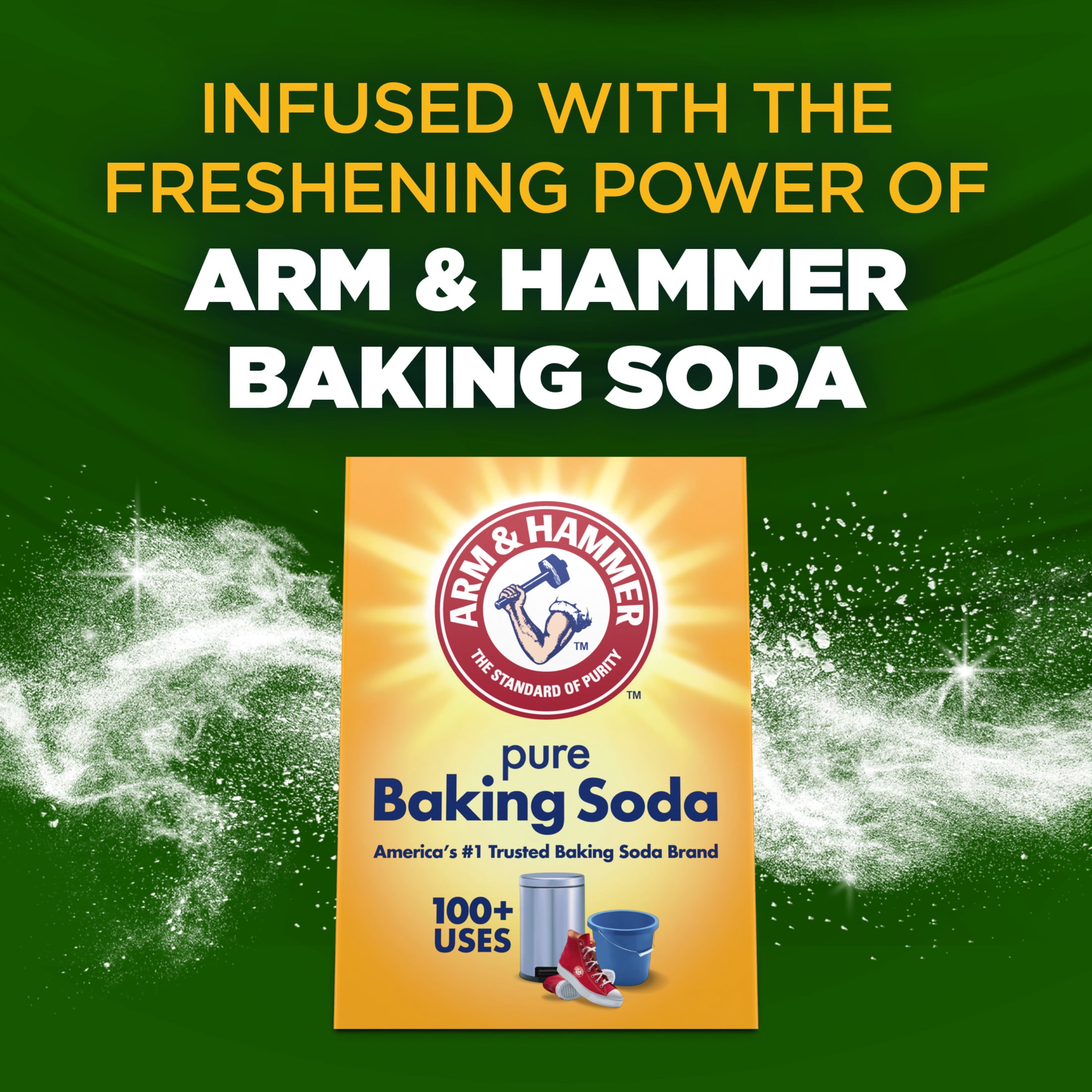 ARM & HAMMER Clean Scentsations In-Wash Laundry Scent Booster, Long-Lasting Clean Meadow Fragrance (24 oz) g105p