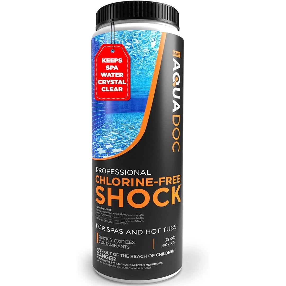 AquaDoc Non-Chlorine Spa Shock, Chlorine-Free Hot Tub Treatment & Oxidizer (32 oz) 0yhir